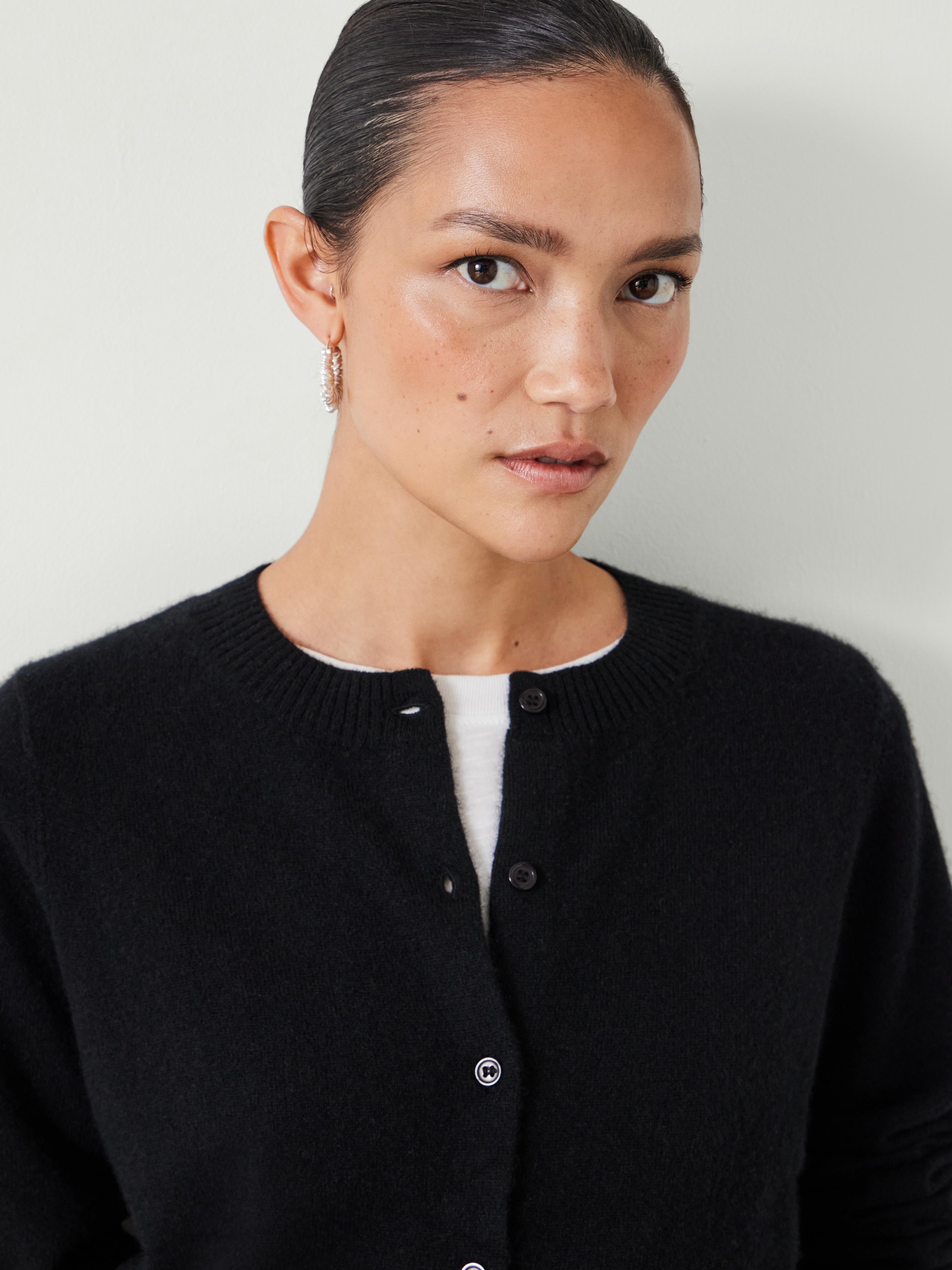 Daphne Cashmere Button Through Slim Cardigan