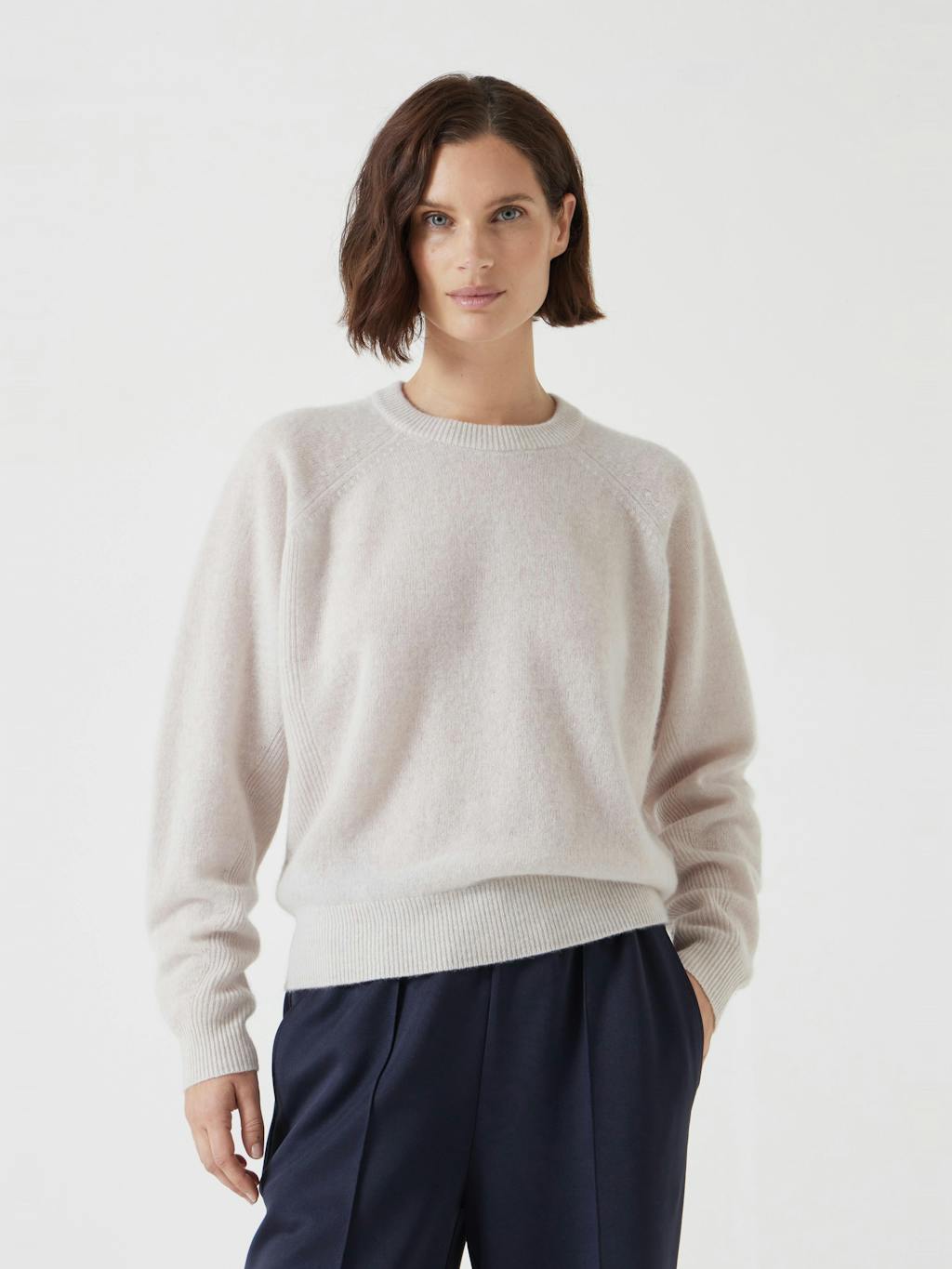 011573-0003-01 Jasmine Cashmere Rib Detail Jumper