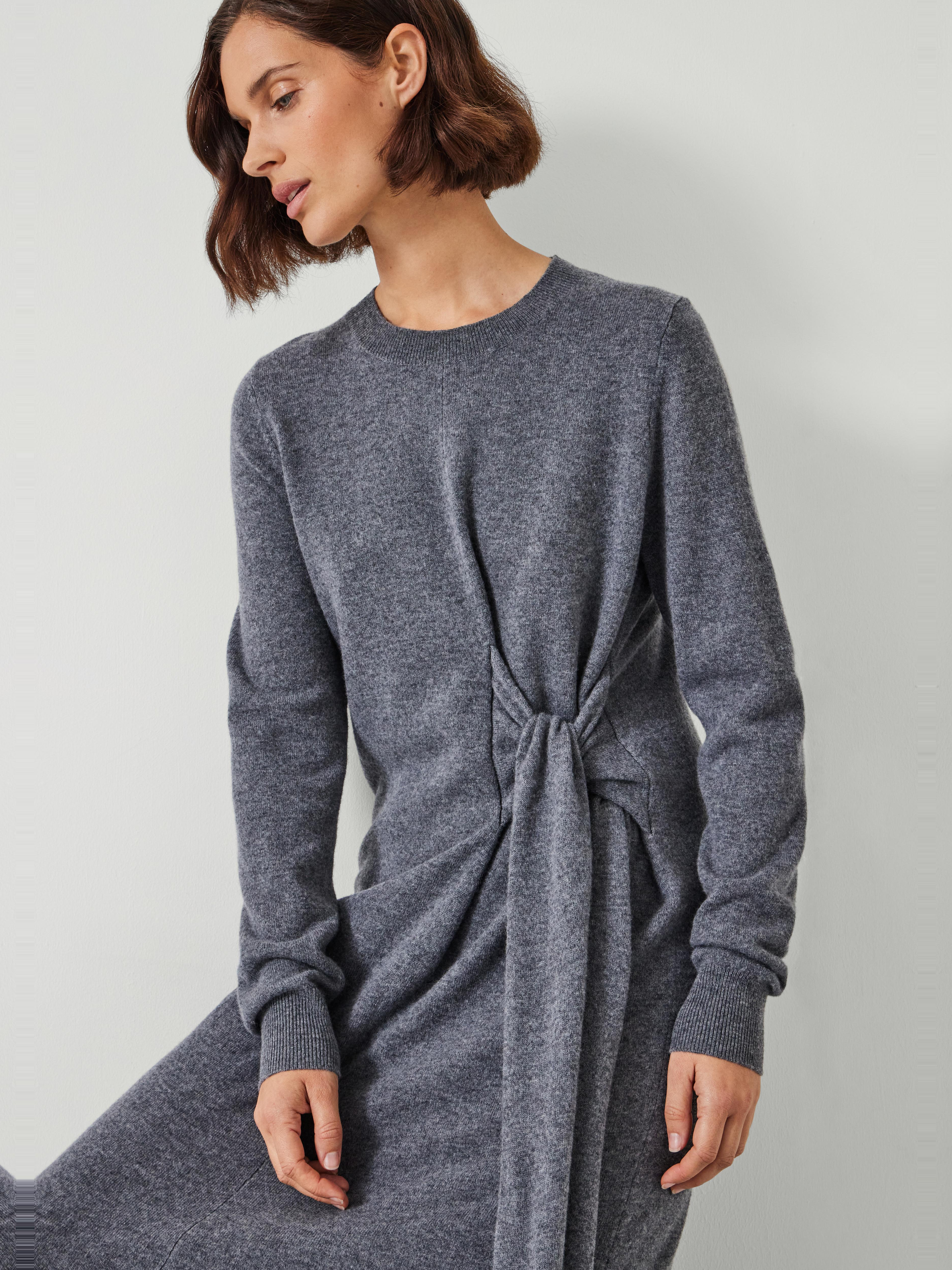 Tilly Tie Waist Merino Wool Midi Dress