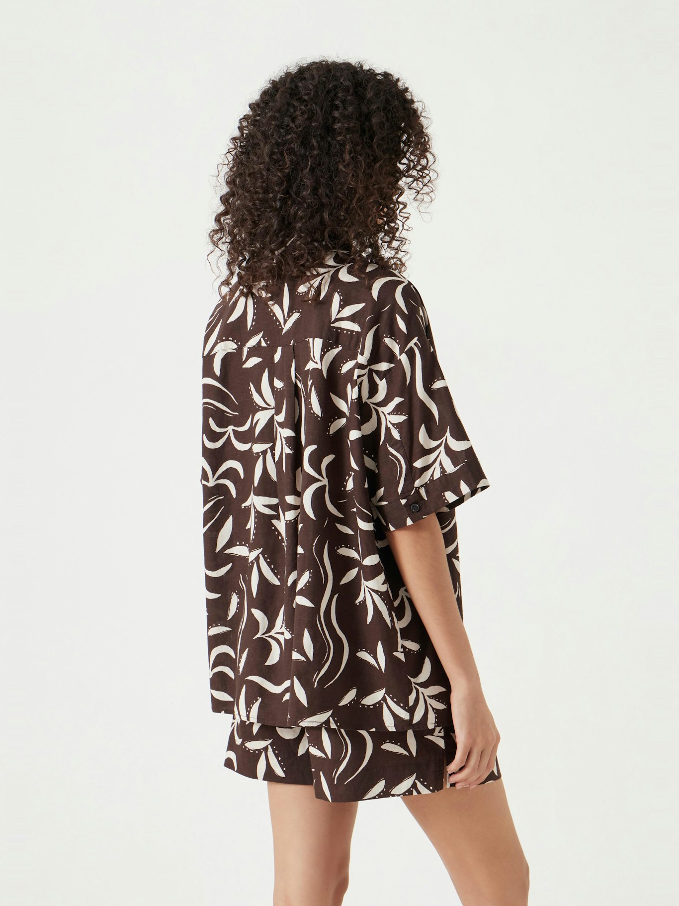 013558-4780-03 Printed Linen Blend Shirt