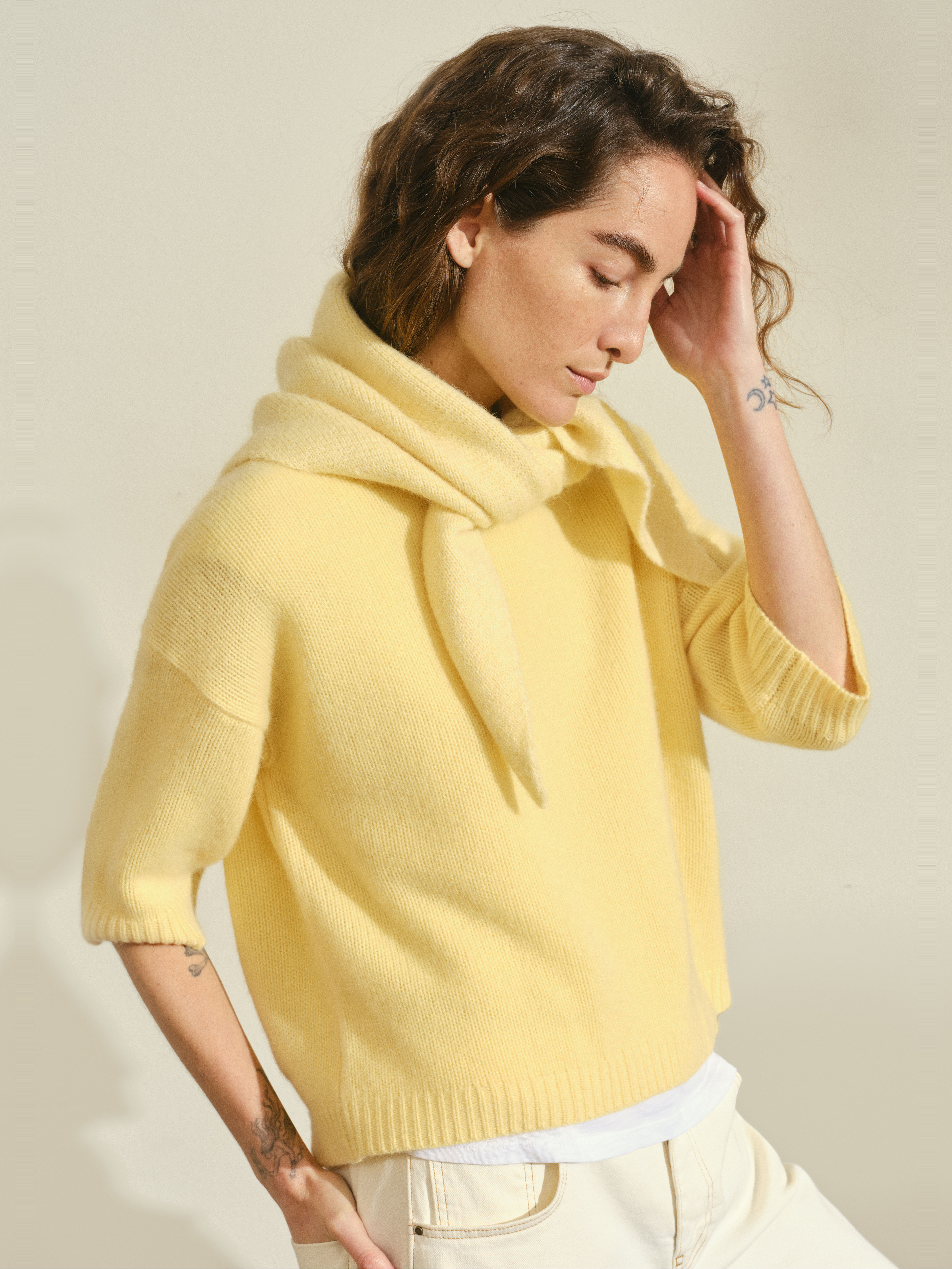 Cherrie Chunky Cashmere Tee