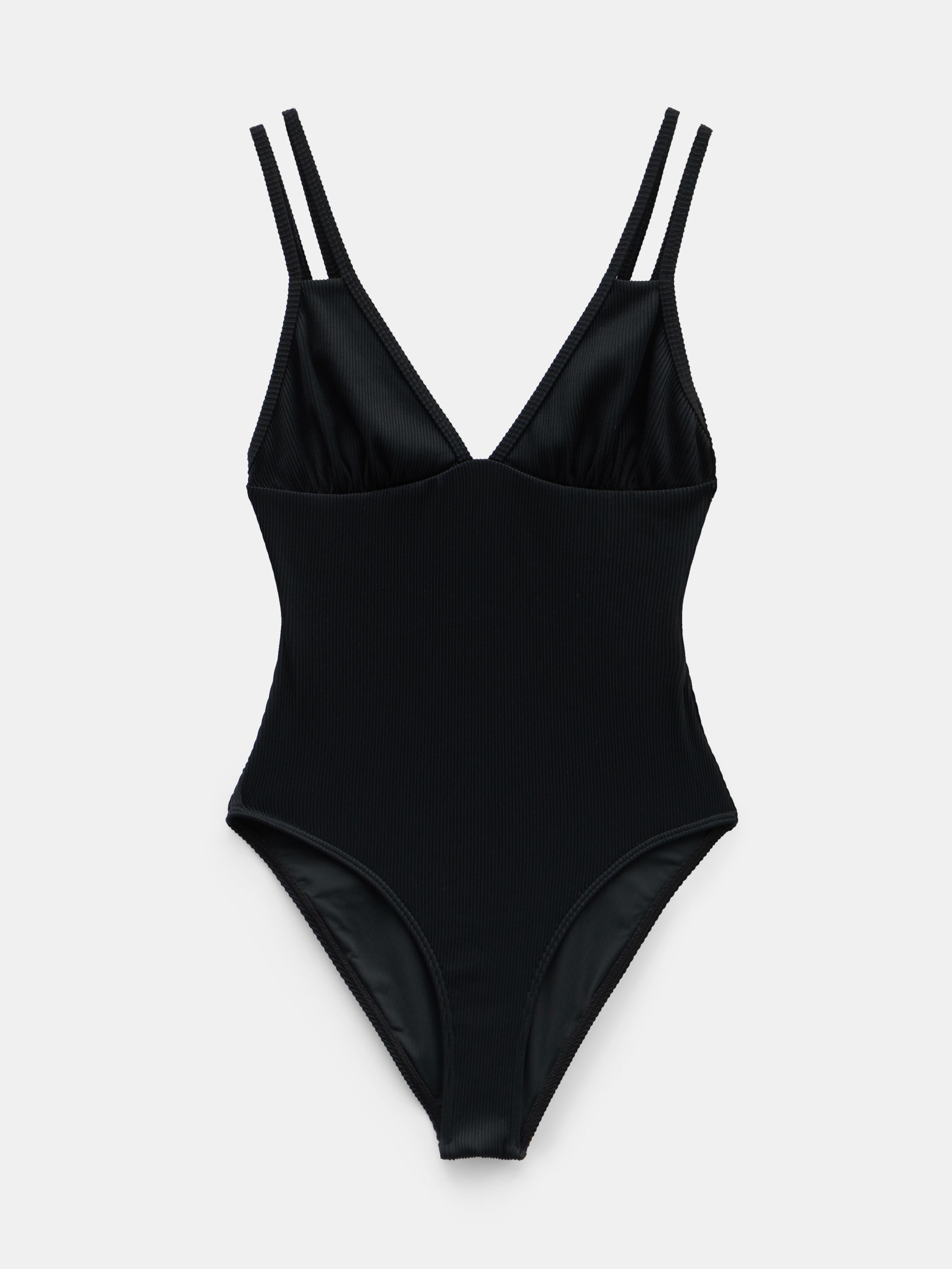Dina Double Strap Rib Swimsuit