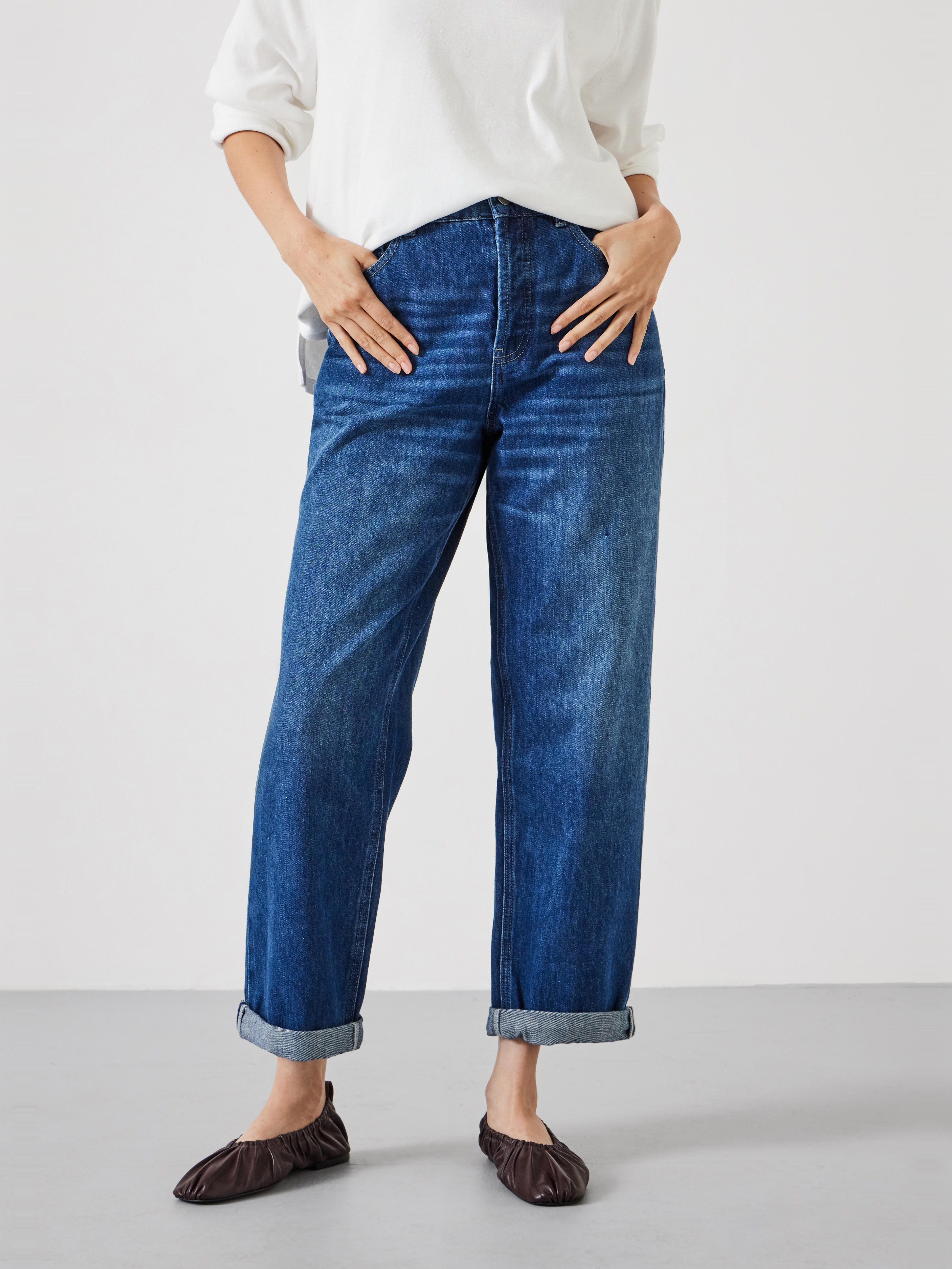 Button Fly Boyfriend Jean