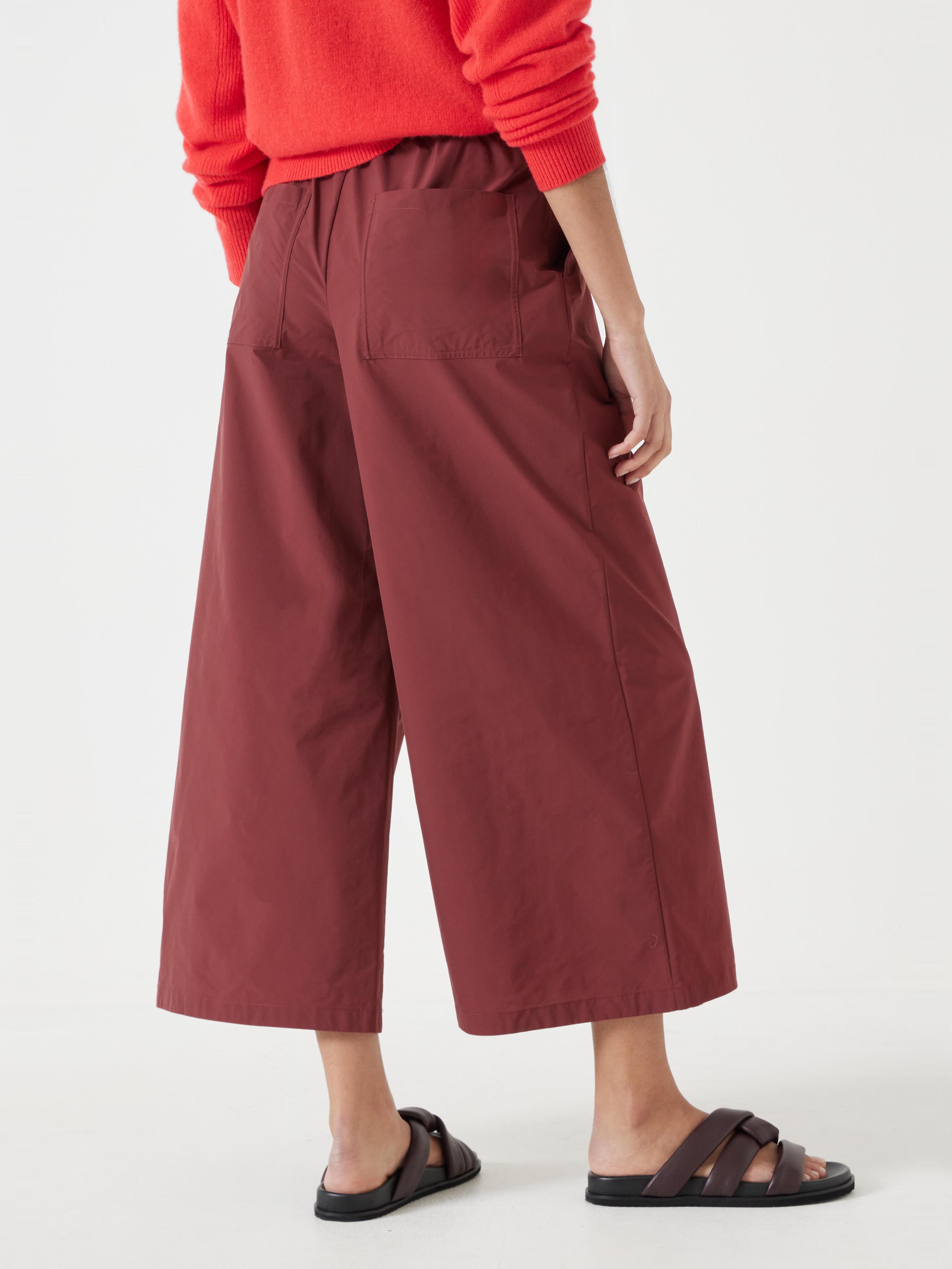 Technical Melissa Wide Leg Cropped Trousers