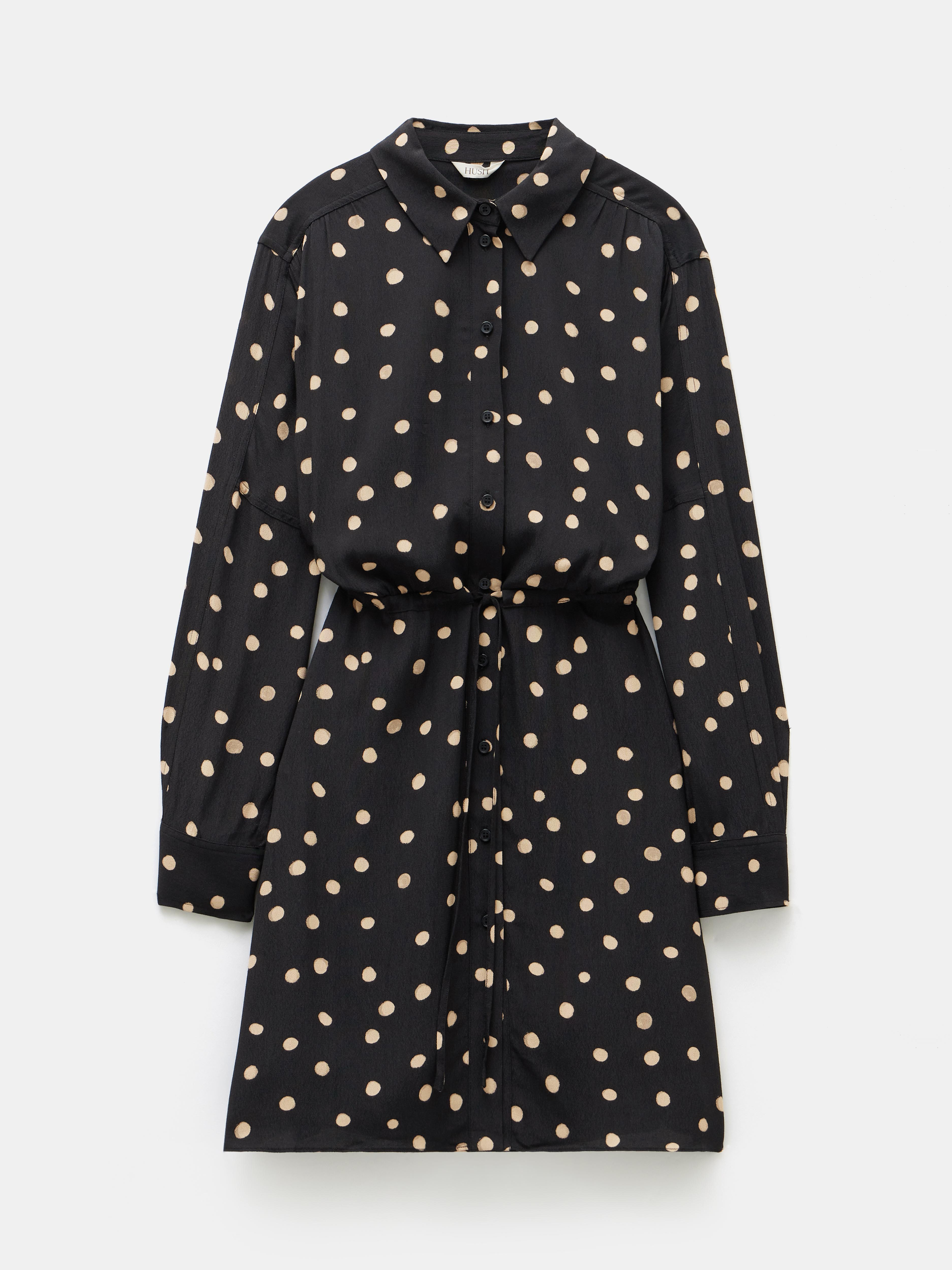 Alba Long Sleeve Mini Shirt Dress