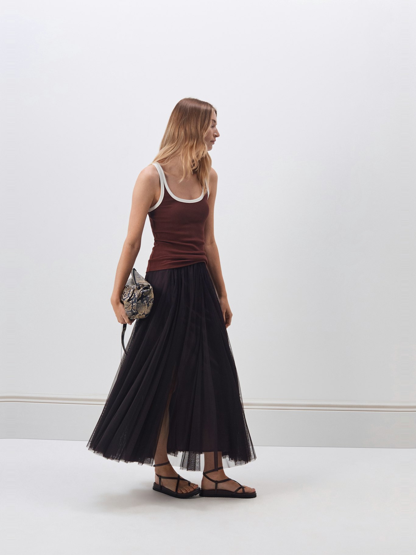 011653-4835-10 Millie Tulle Maxi Skirt