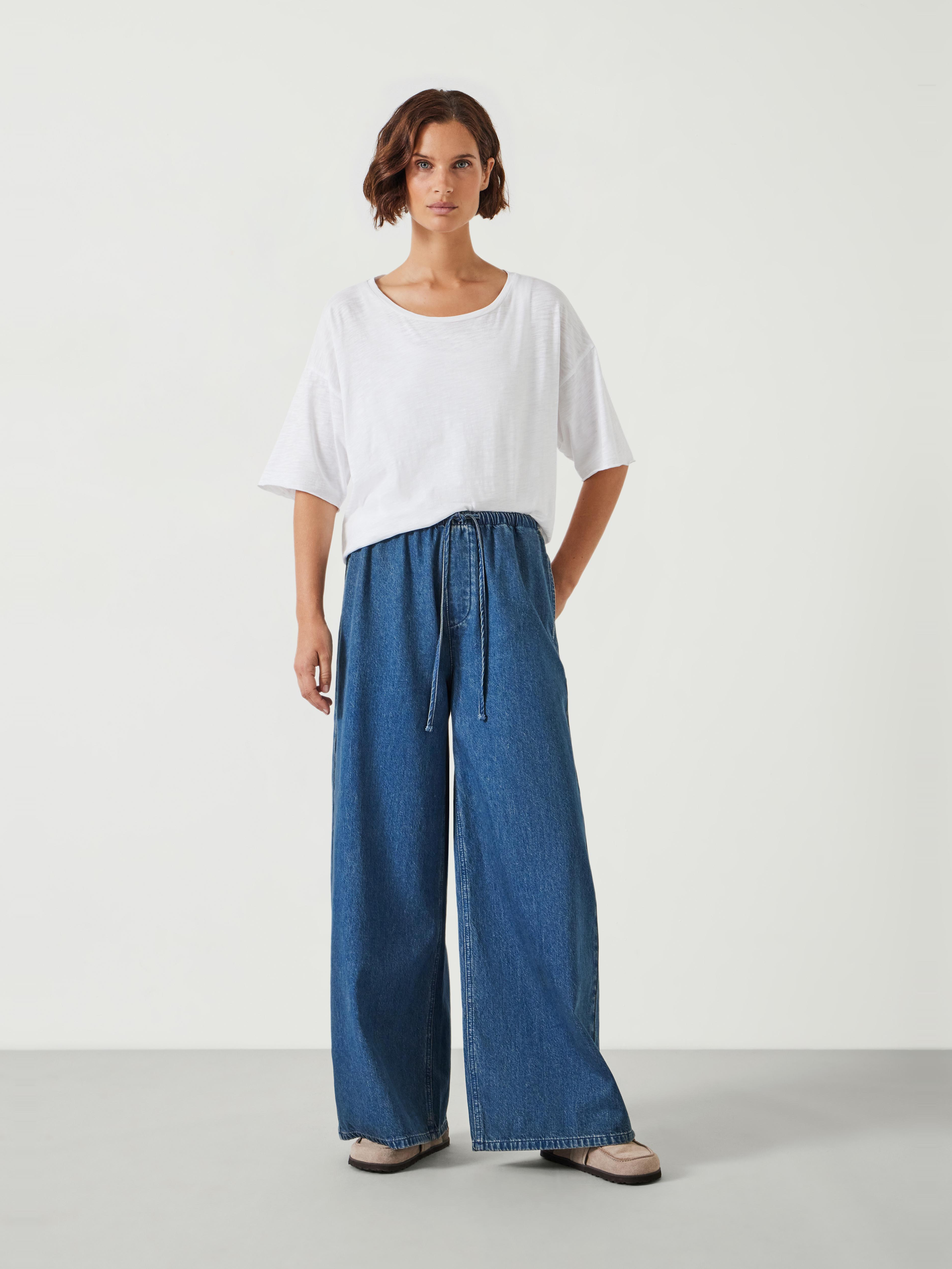 Clio Wide Leg Tie Waist Jeans