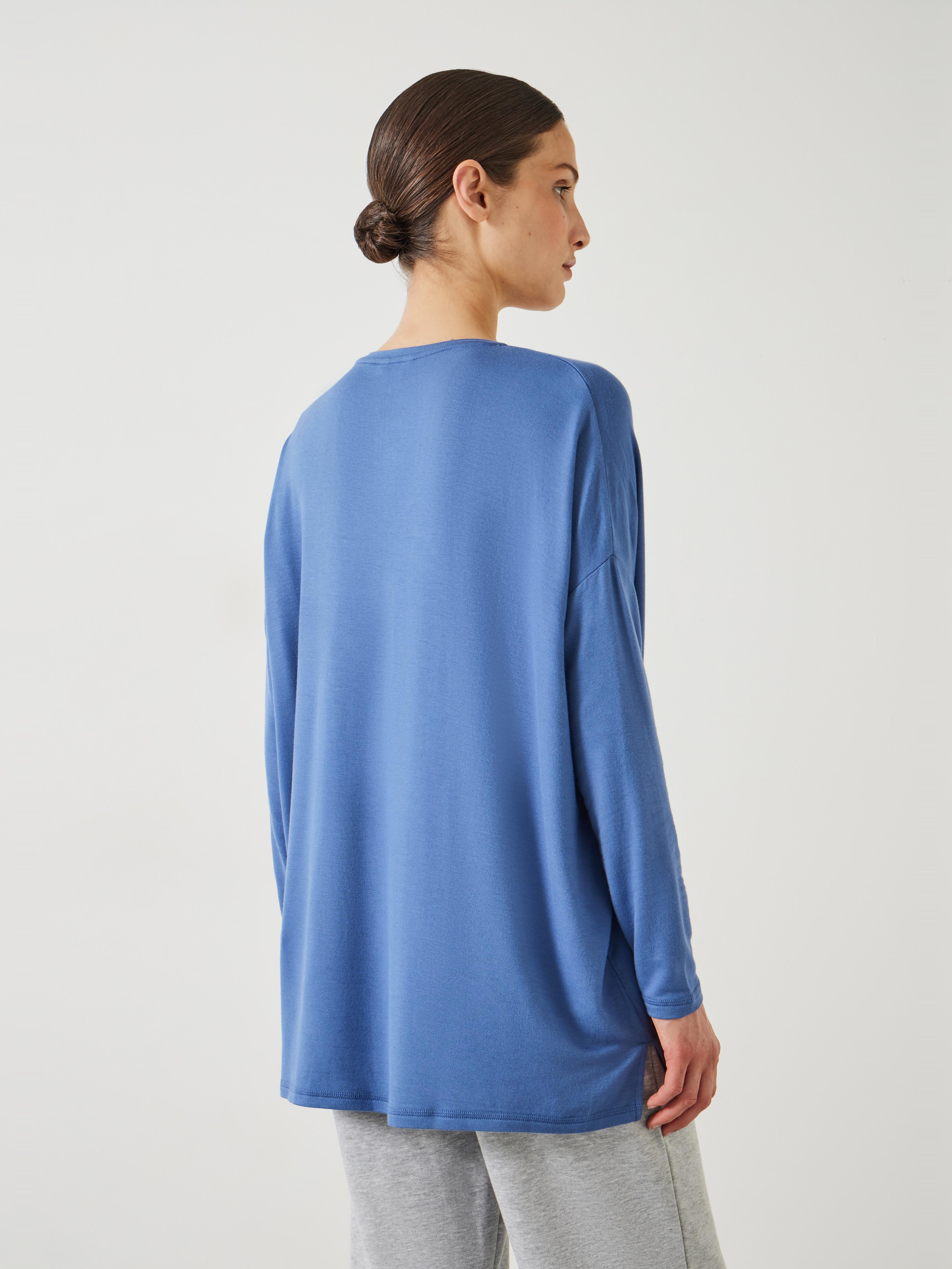 Gillian Wide Jersey V Neck Top