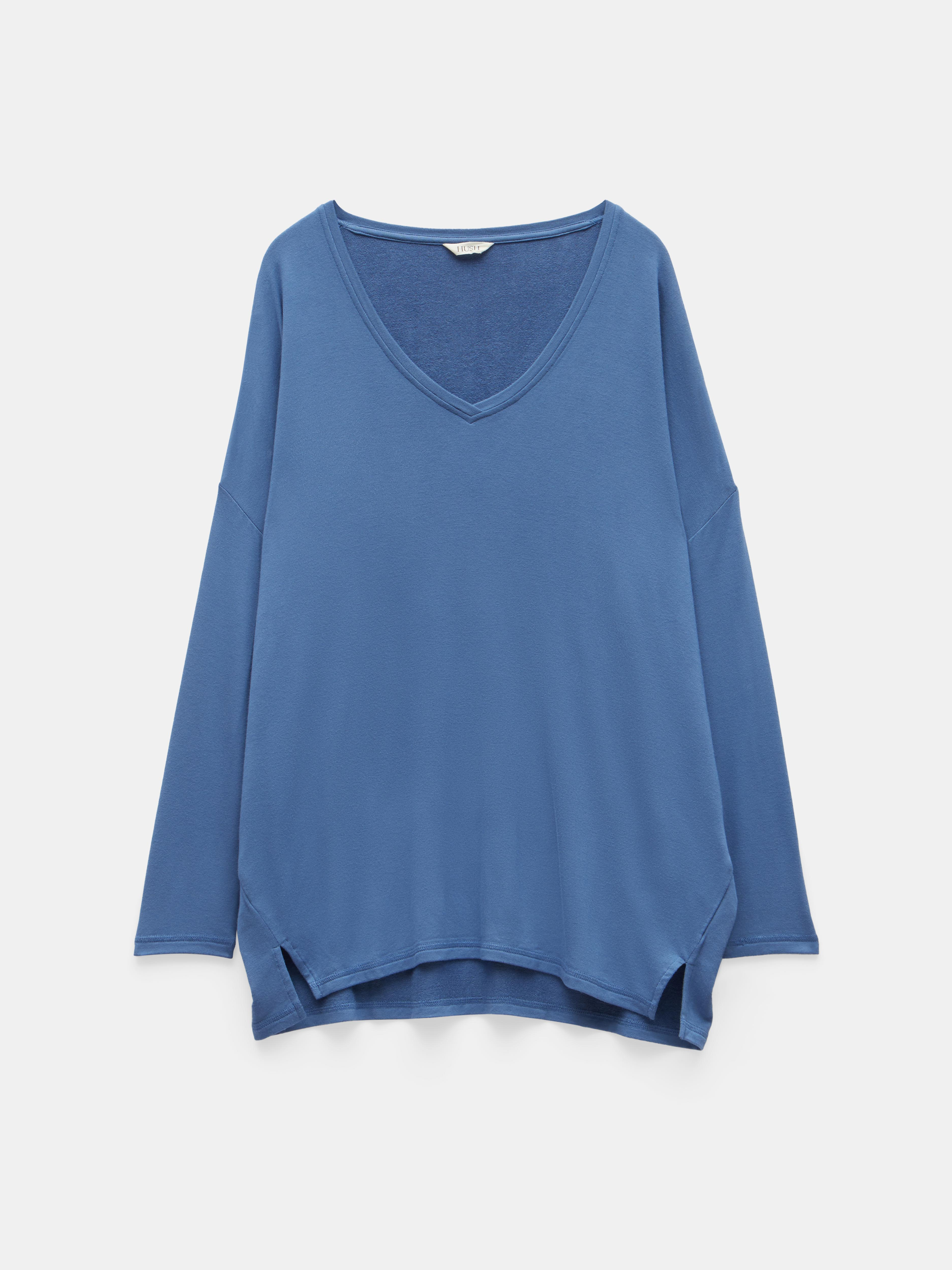 Gillian Wide Jersey V Neck Top