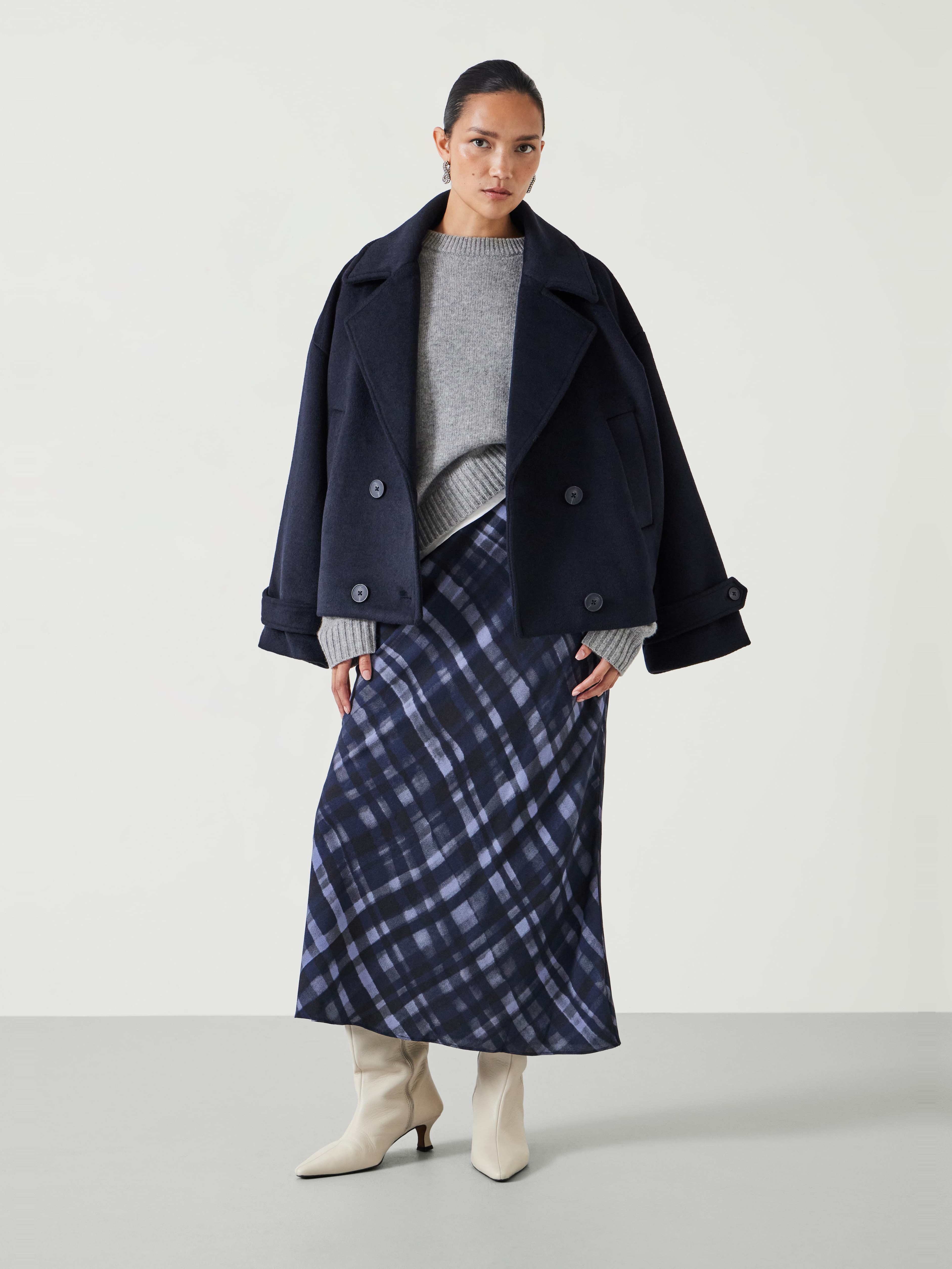 Simone Crepe Midi Skirt