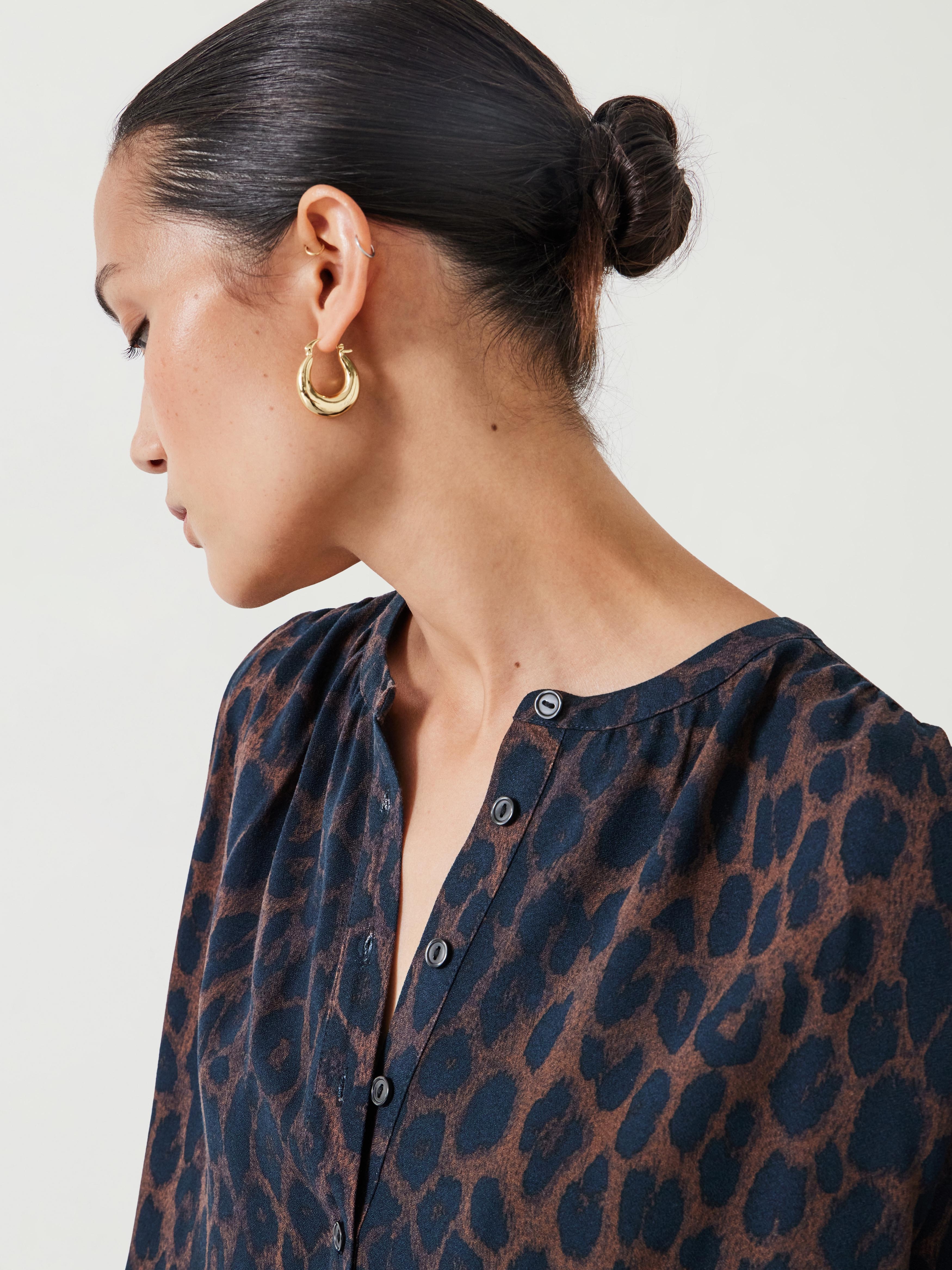 Fernanda Collarless Blouse