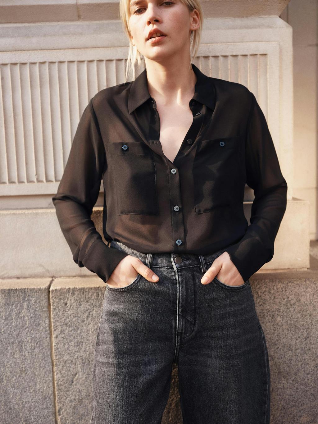 011675-0456-10 Havana Sheer Shirt