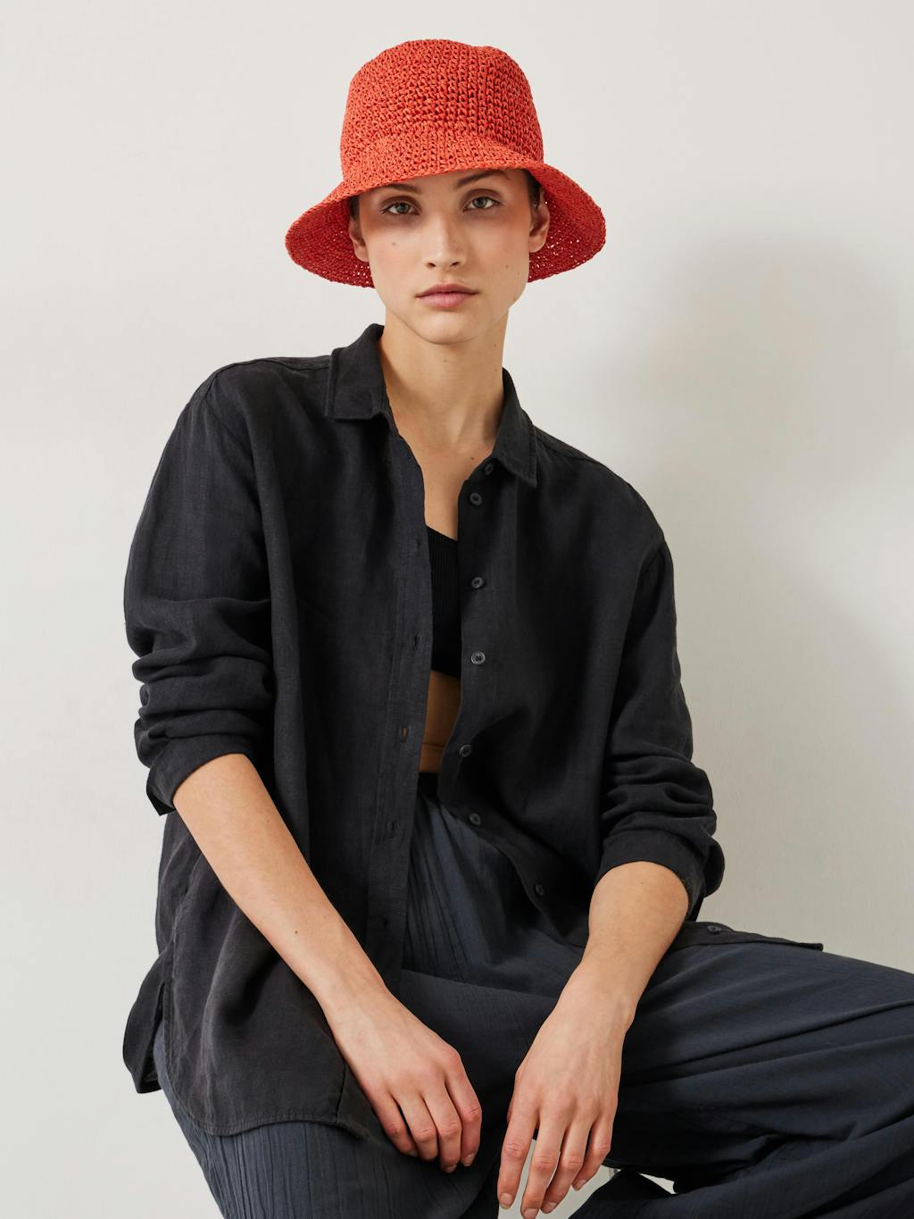 011532-0056-02 Remy Raffia Bucket Hat