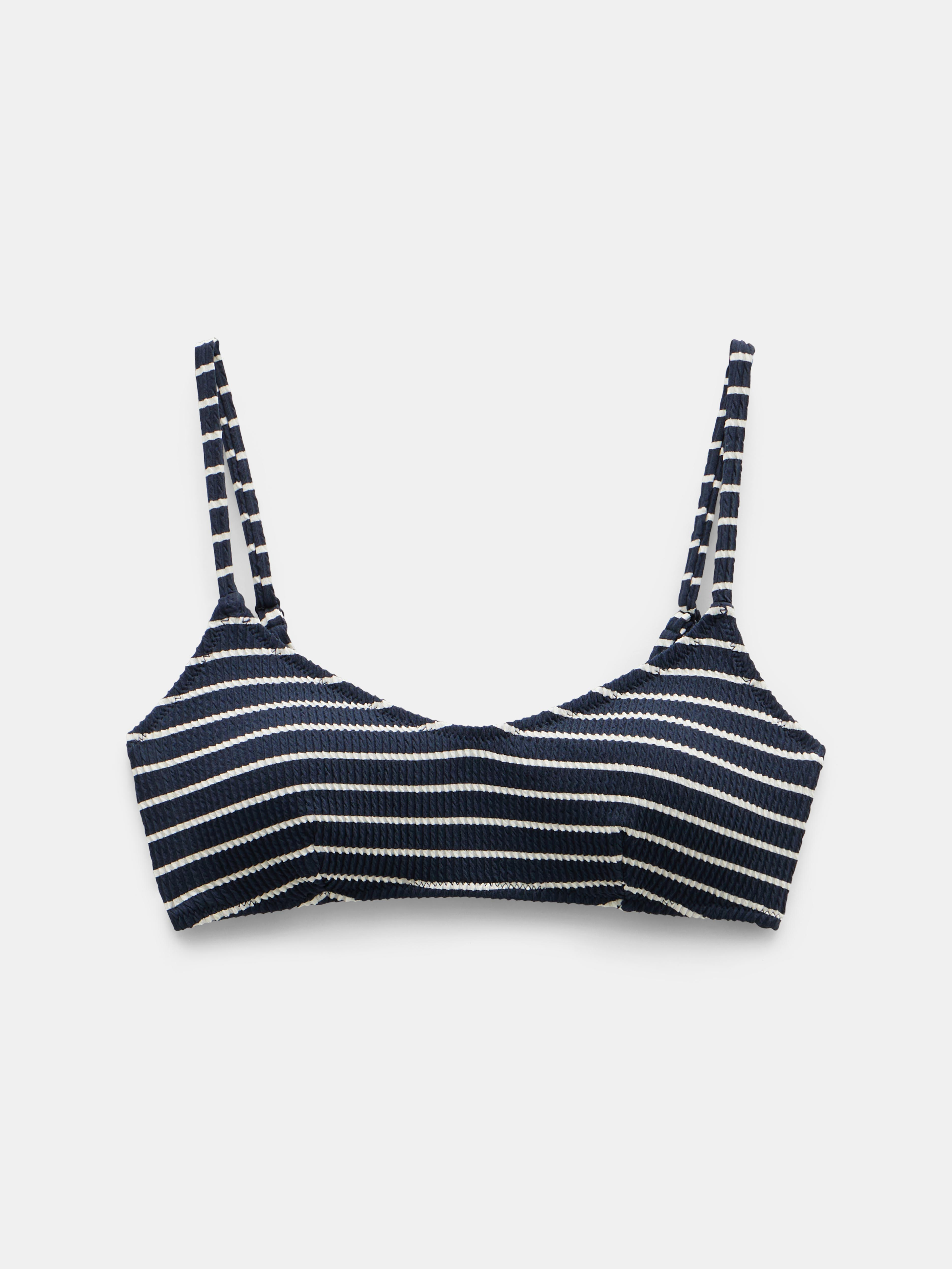 Cassidy Stripe Rib Bikini Top