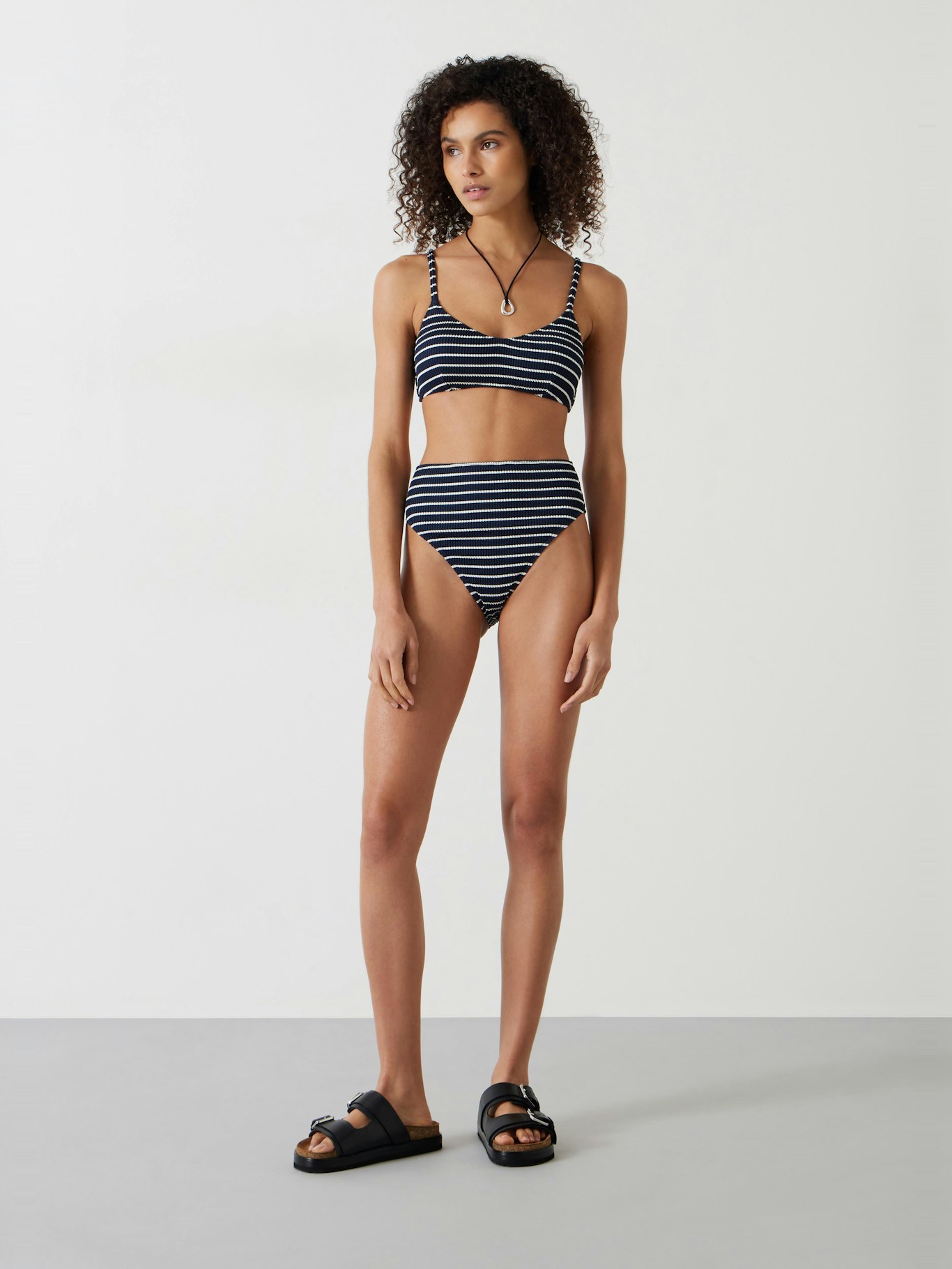 010989-1652-02 Cassidy Stripe Rib Bikini Top