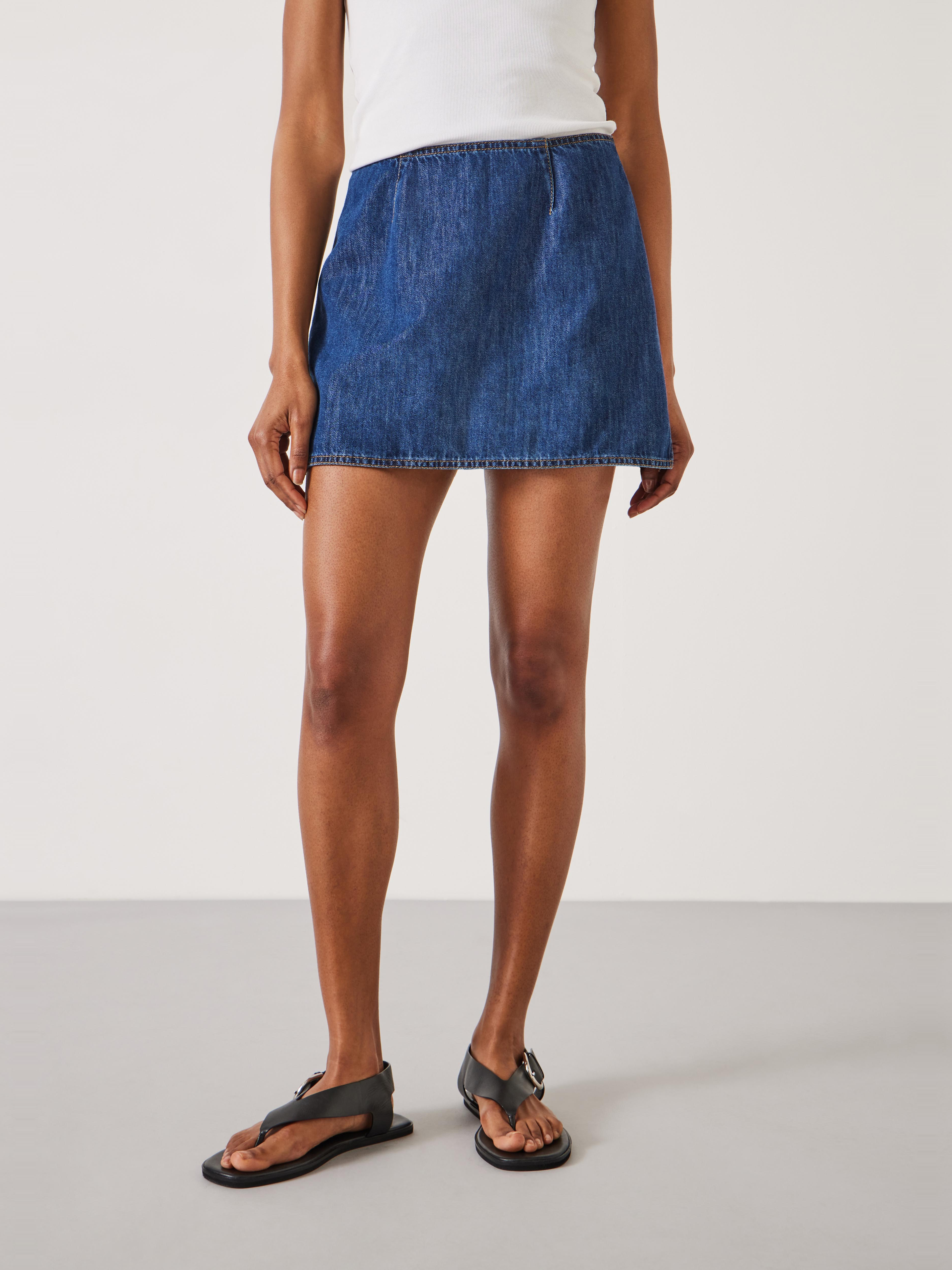Madeline Denim Mini Skort