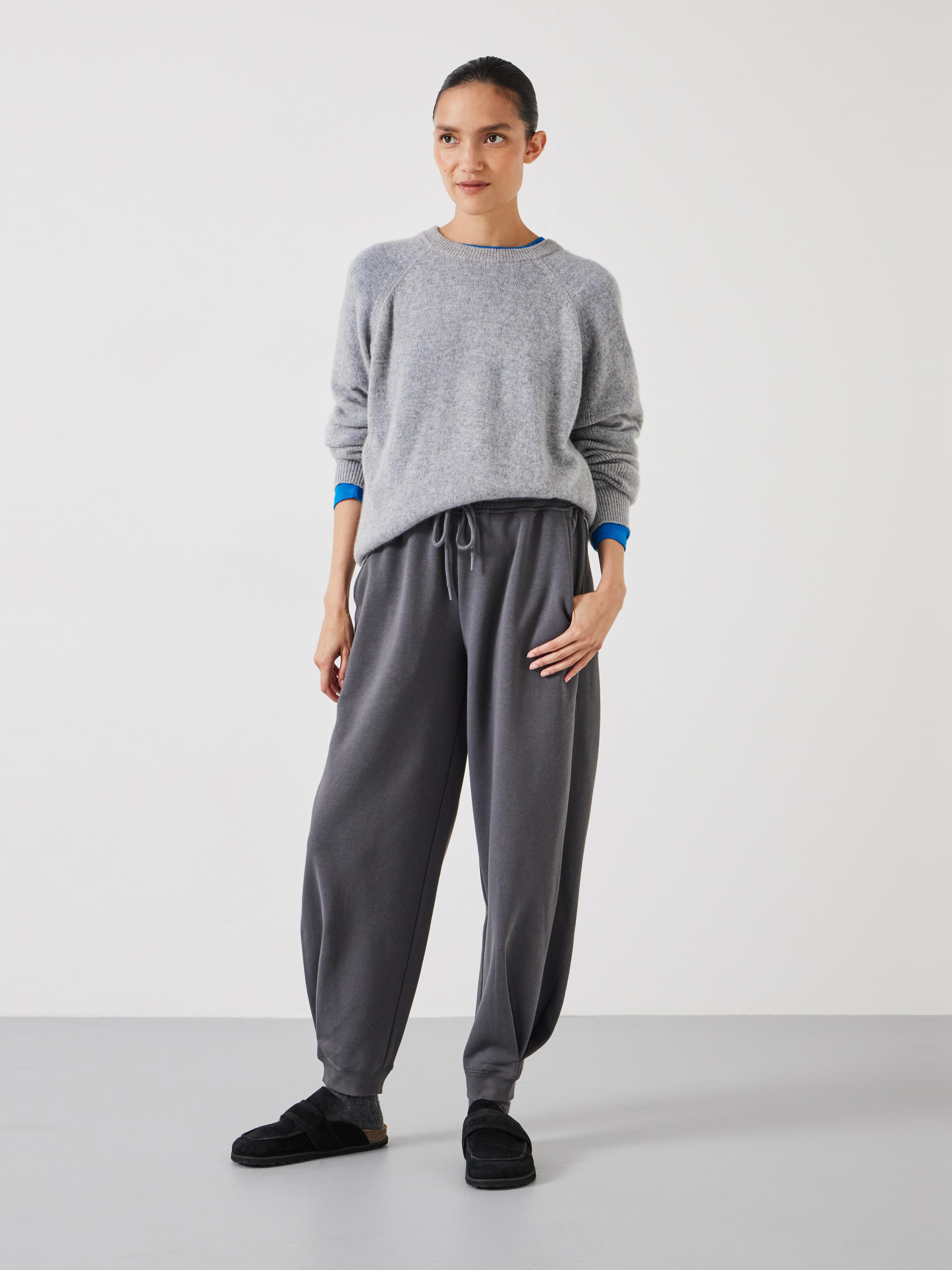 Barrel Leg Pleat Joggers