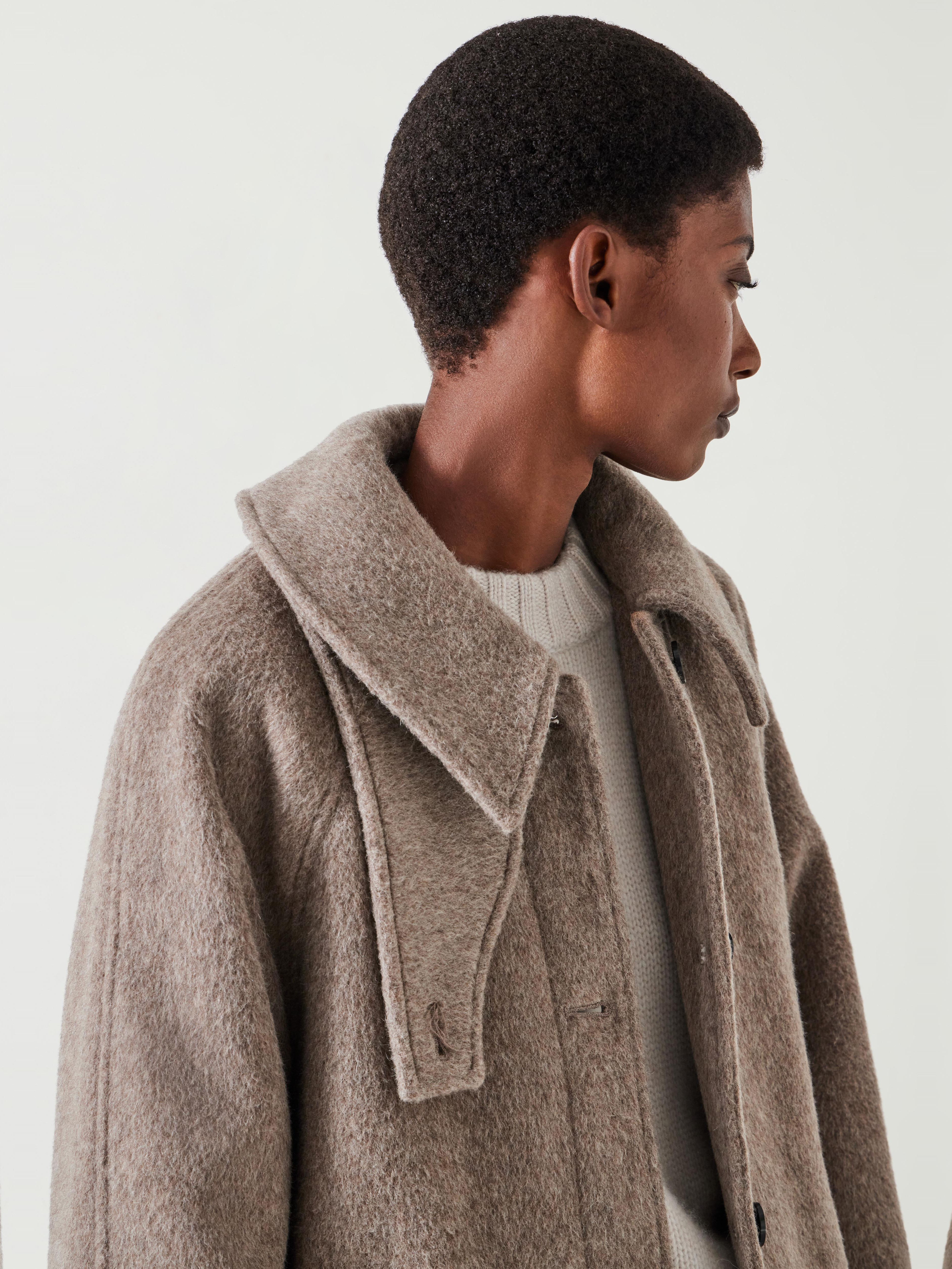 Munroe Pure Wool Oversized Cocoon Coat