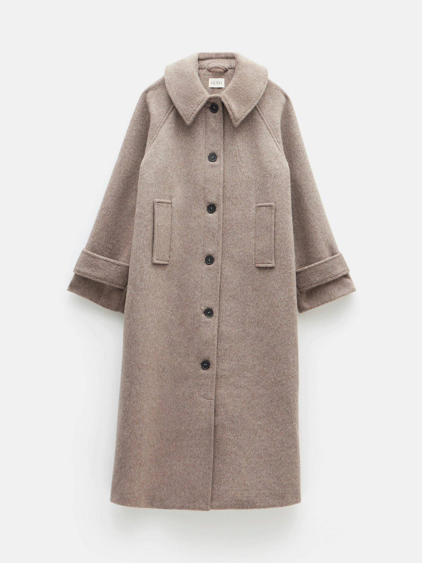 012326-0339-07 Munroe Pure Wool Oversized Cocoon Coat