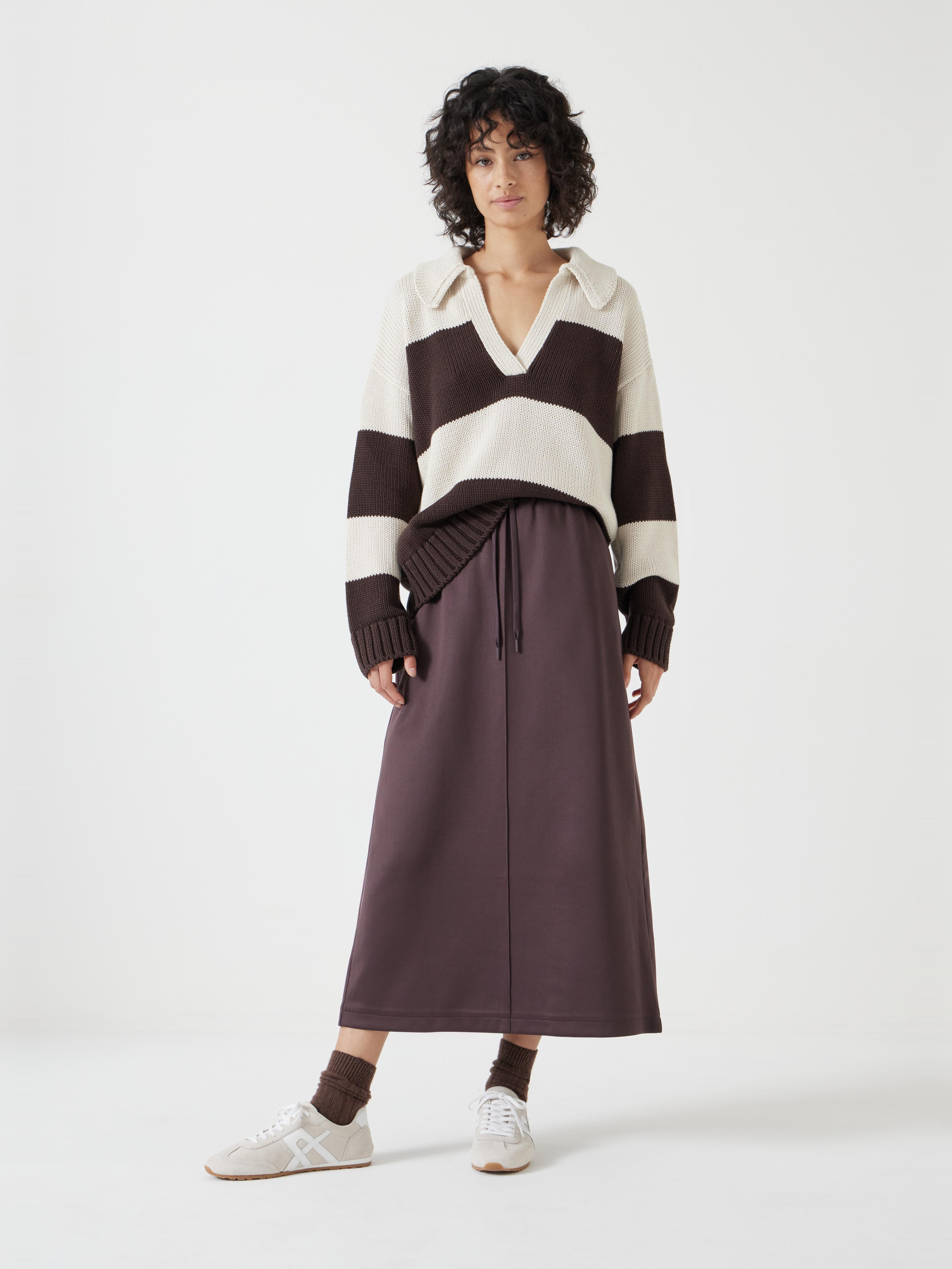 Harrison Pintuck Jersey Skirt