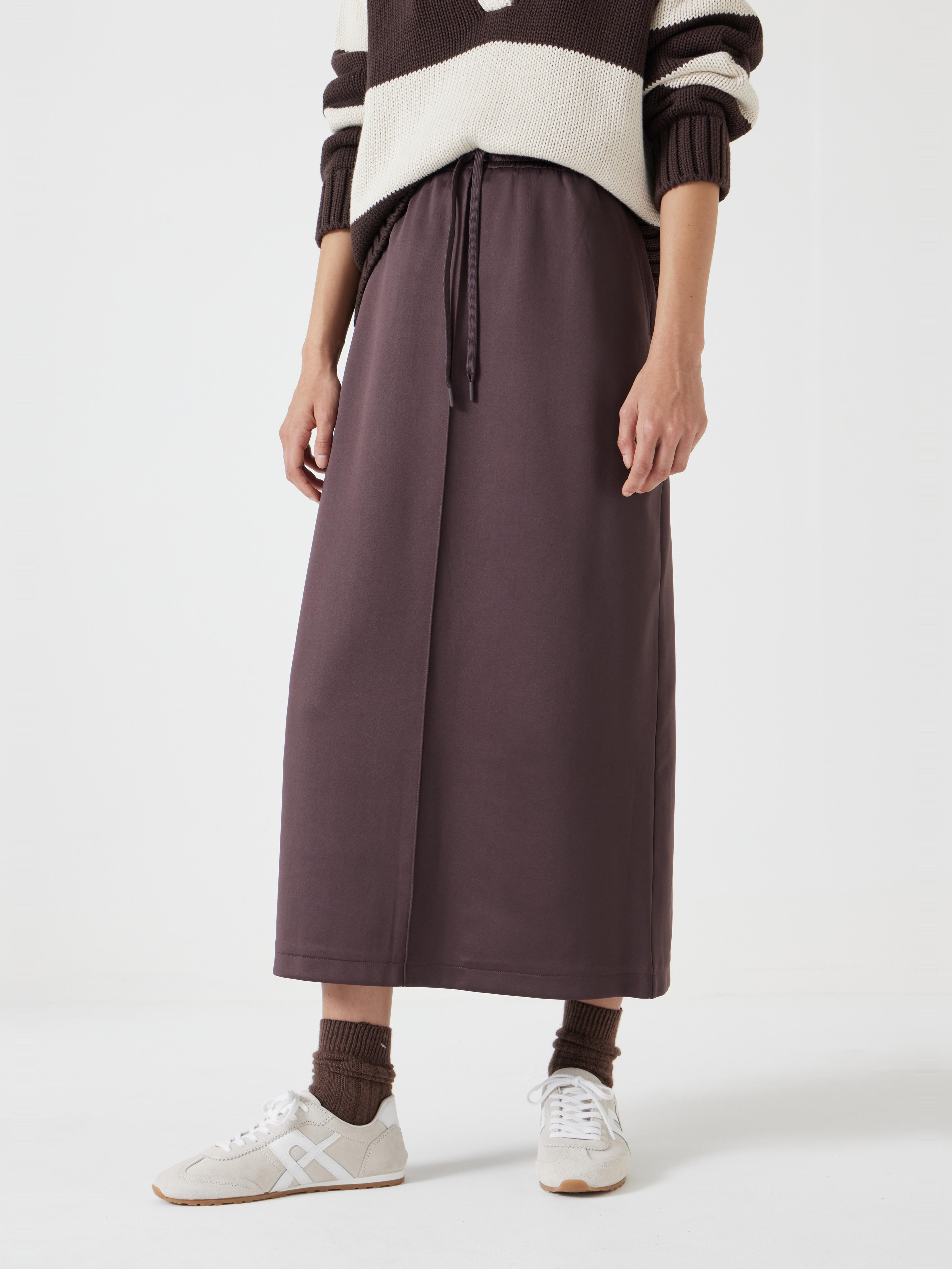 Harrison Pintuck Jersey Skirt