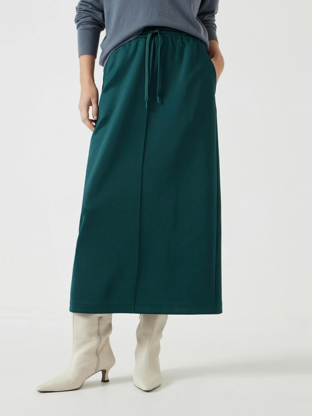 012256-1944-02 Harrison Pintuck Jersey Skirt