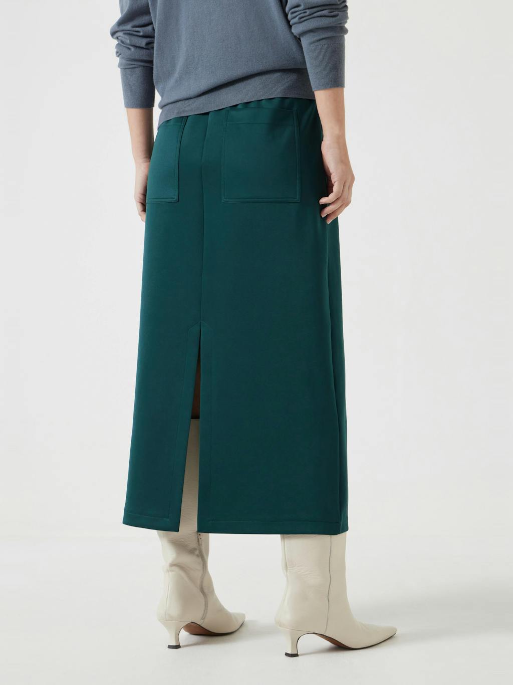 012256-1944-03 Harrison Pintuck Jersey Skirt