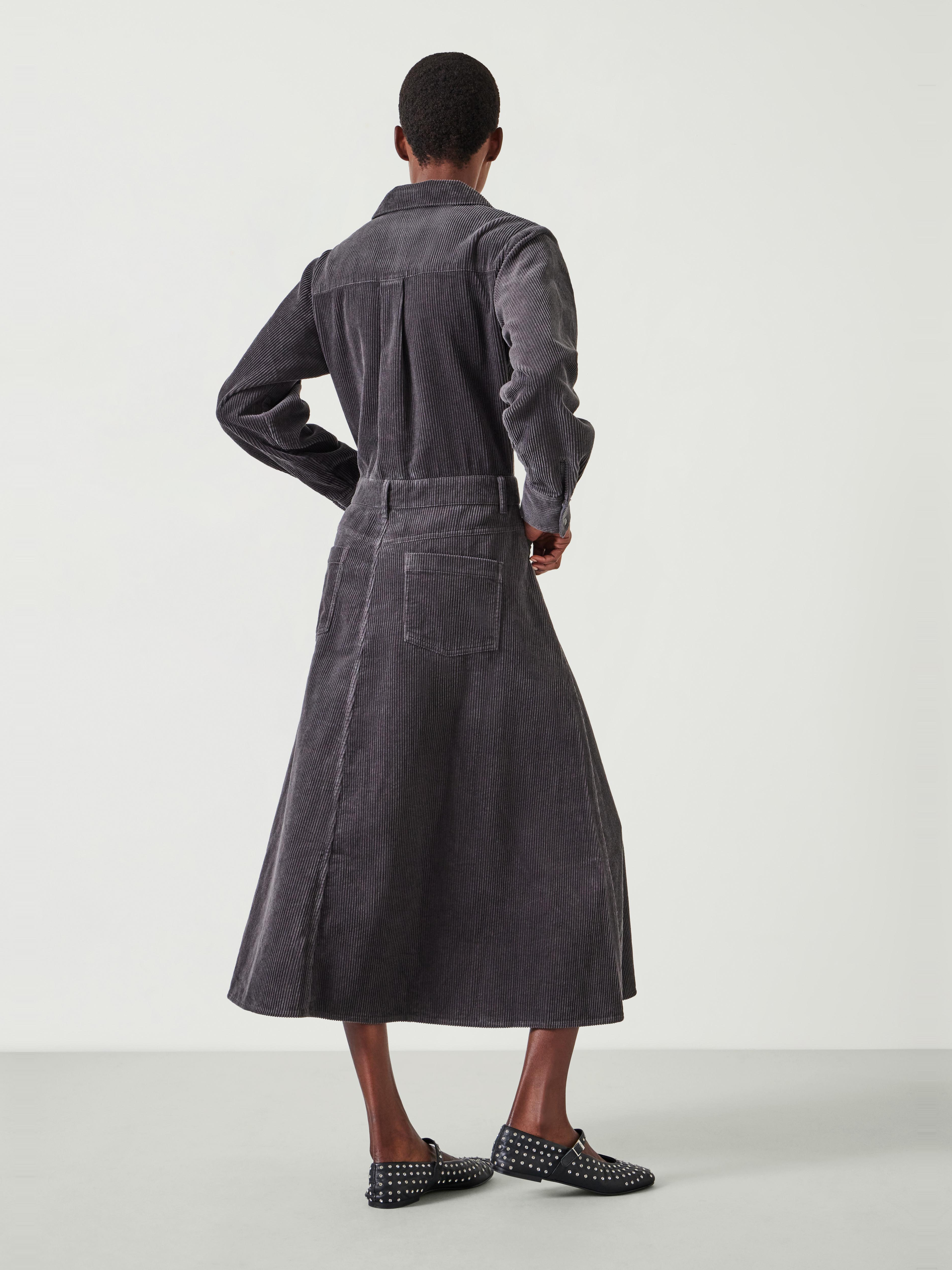 slim fit dress slacks Western Corduroy Belted Dress main image 1