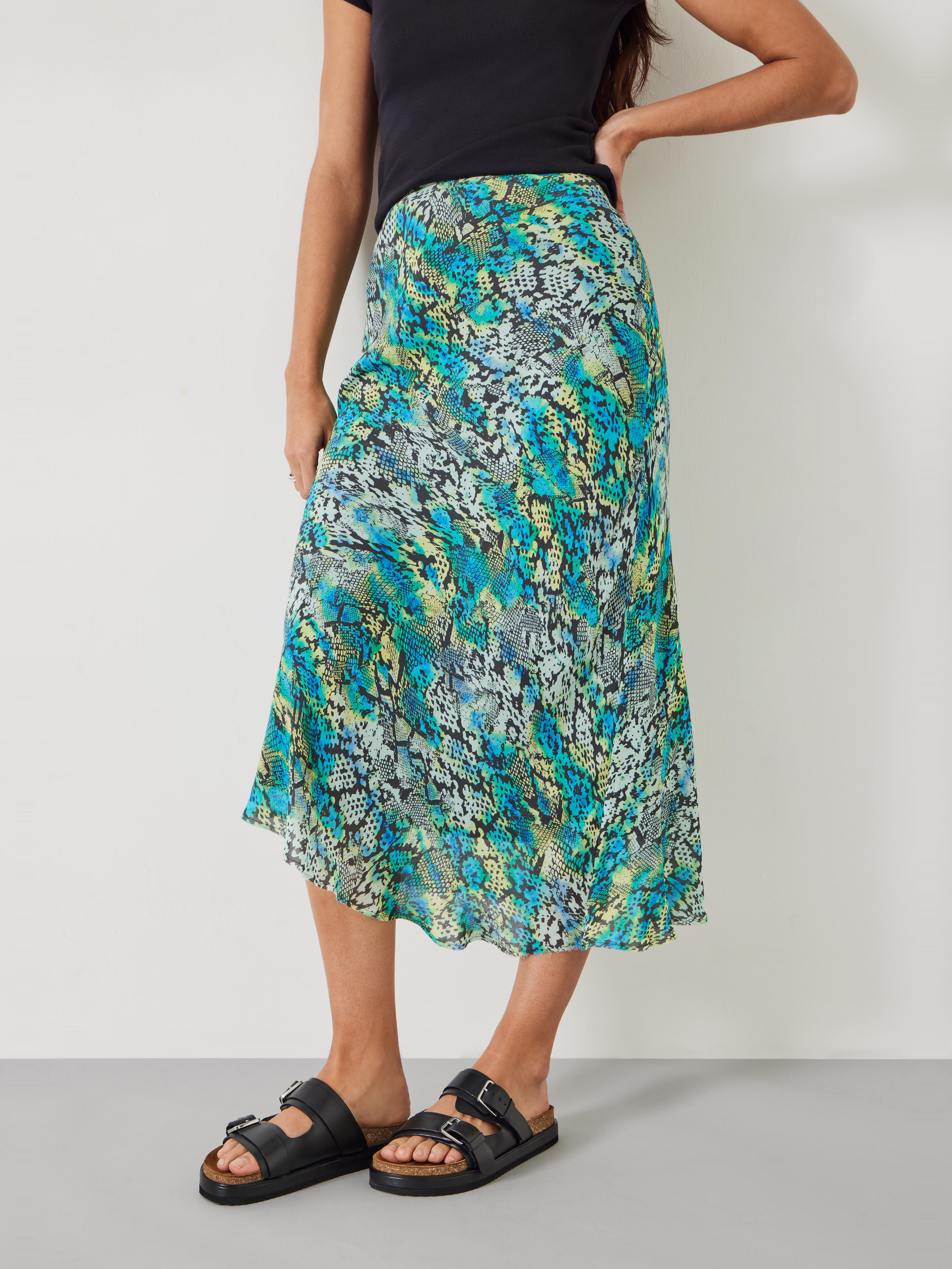 Hallie Printed Midi Skirt