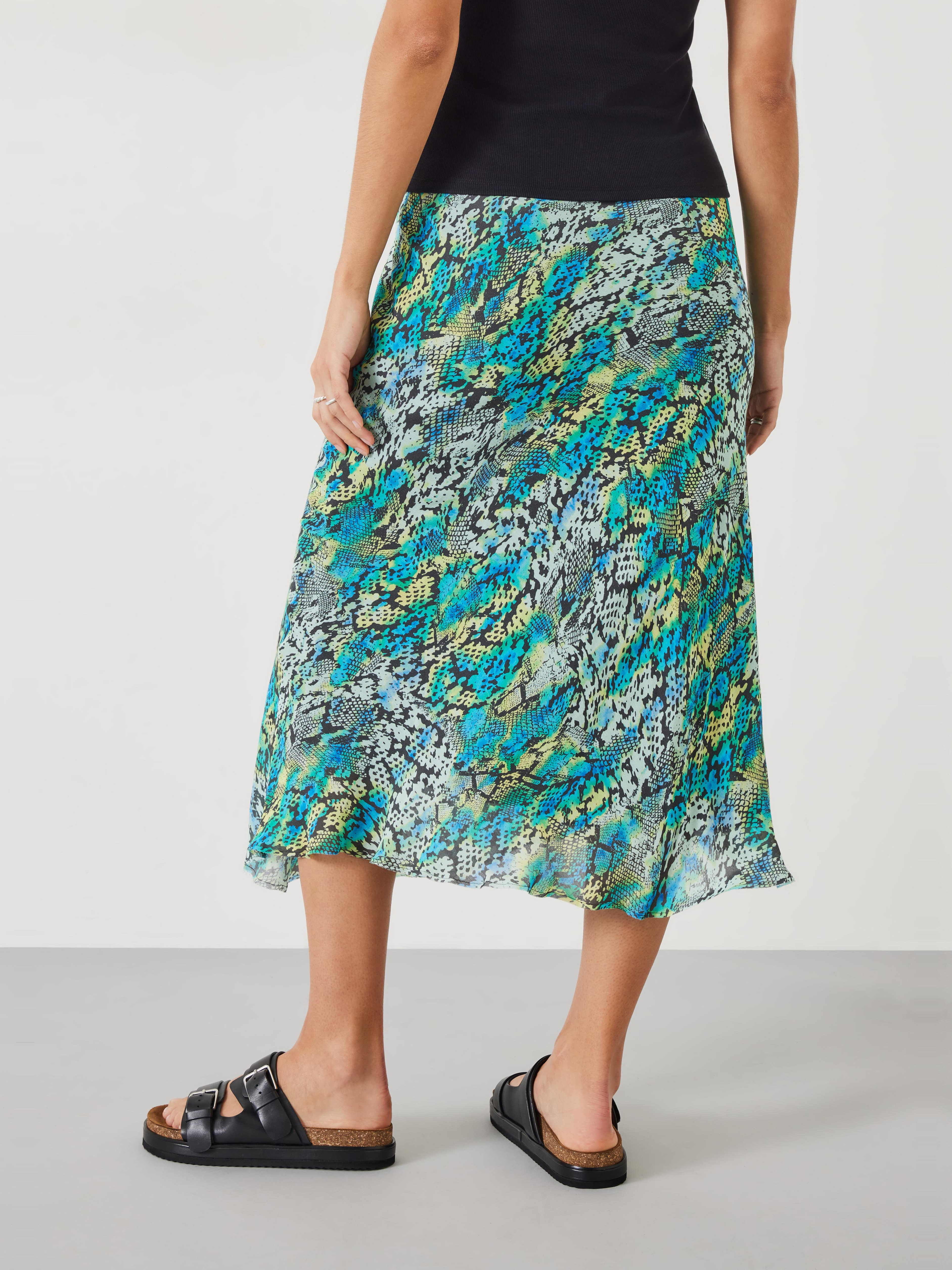 Hallie Printed Midi Skirt