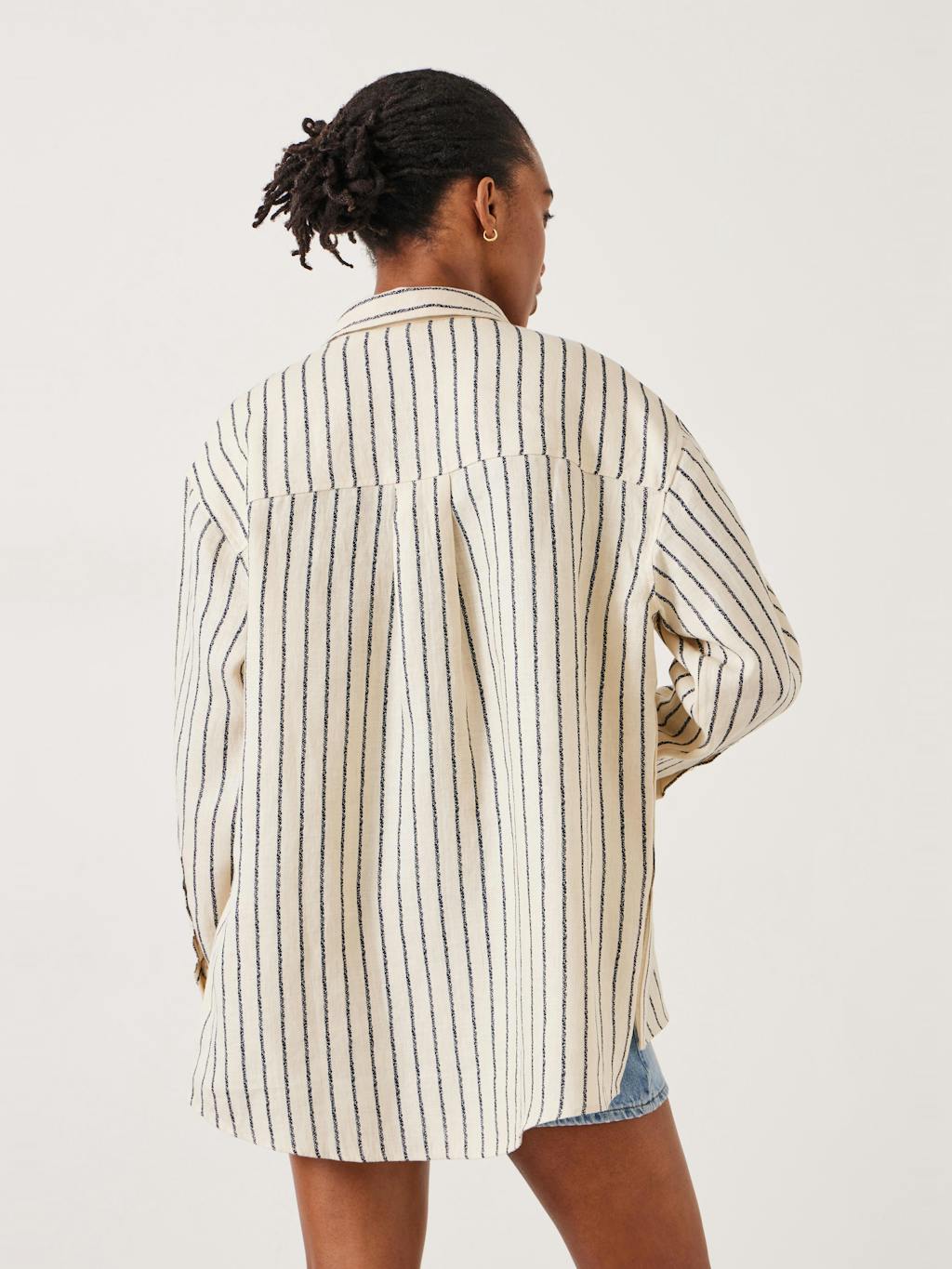 010172-4580-03 Elysia Stripe Linen Shirt