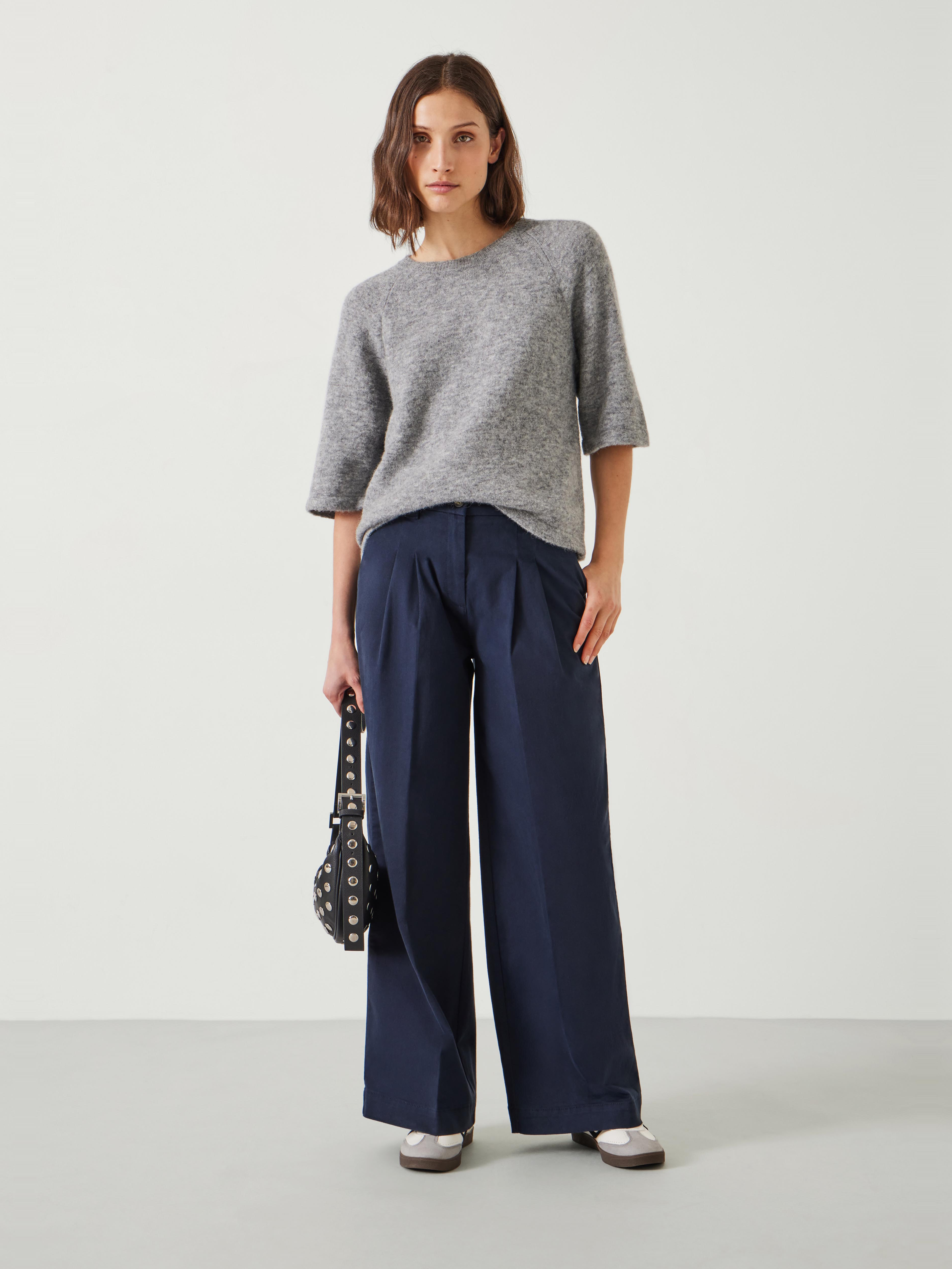 Ali Wide Leg Chino Trousers