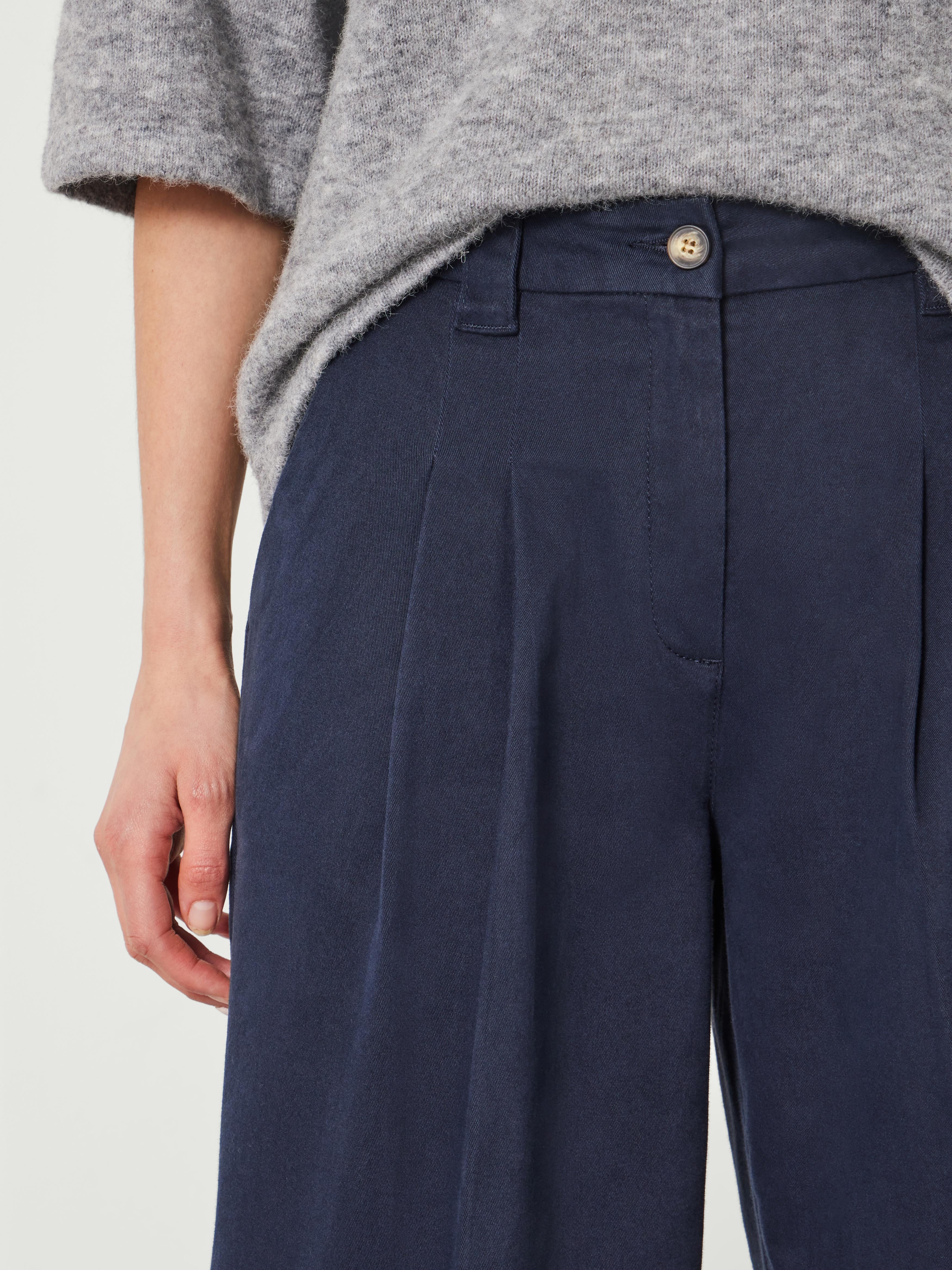 Ali Wide Leg Chino Trousers
