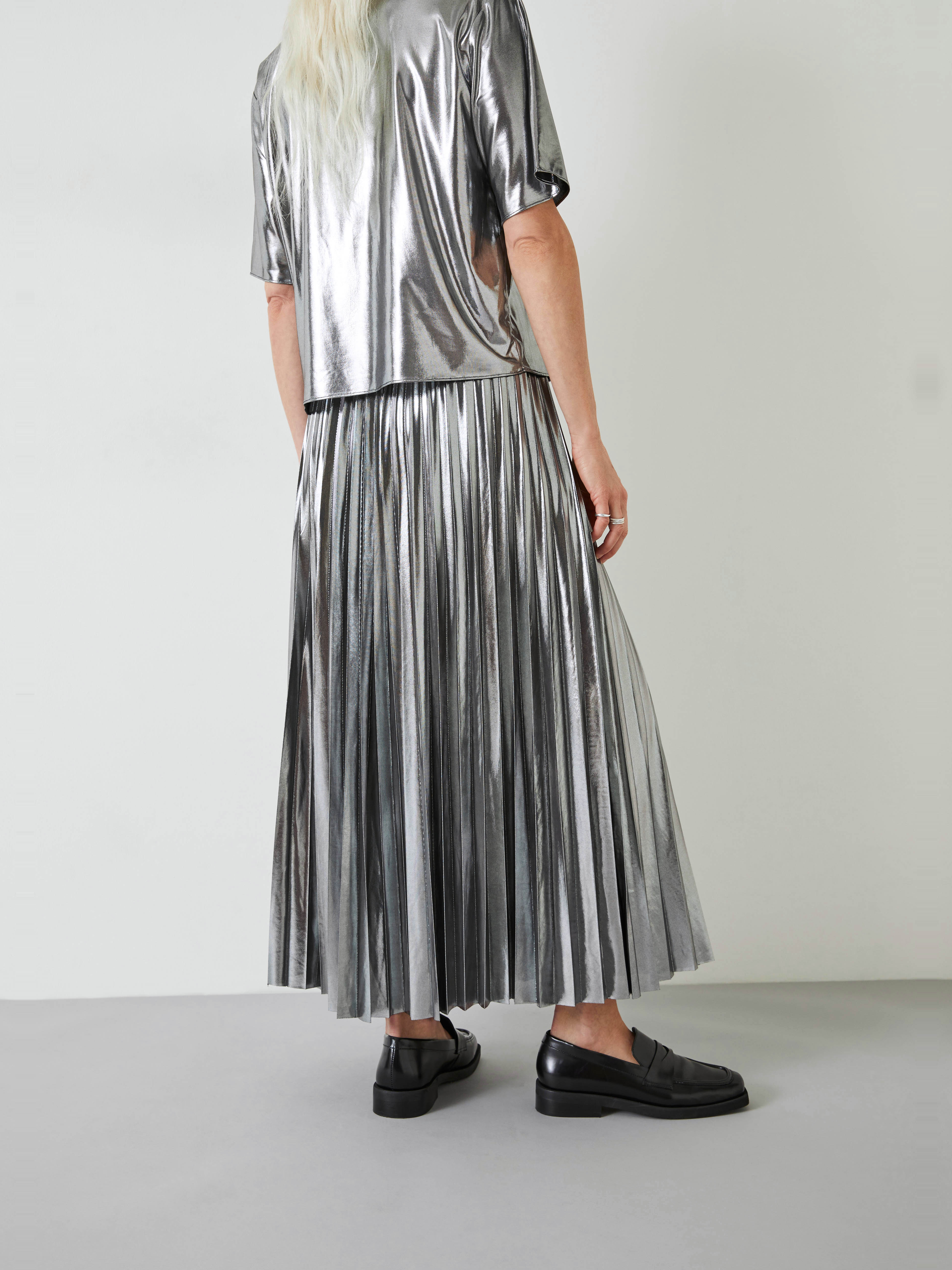 Raven Pleated Maxi Skirt