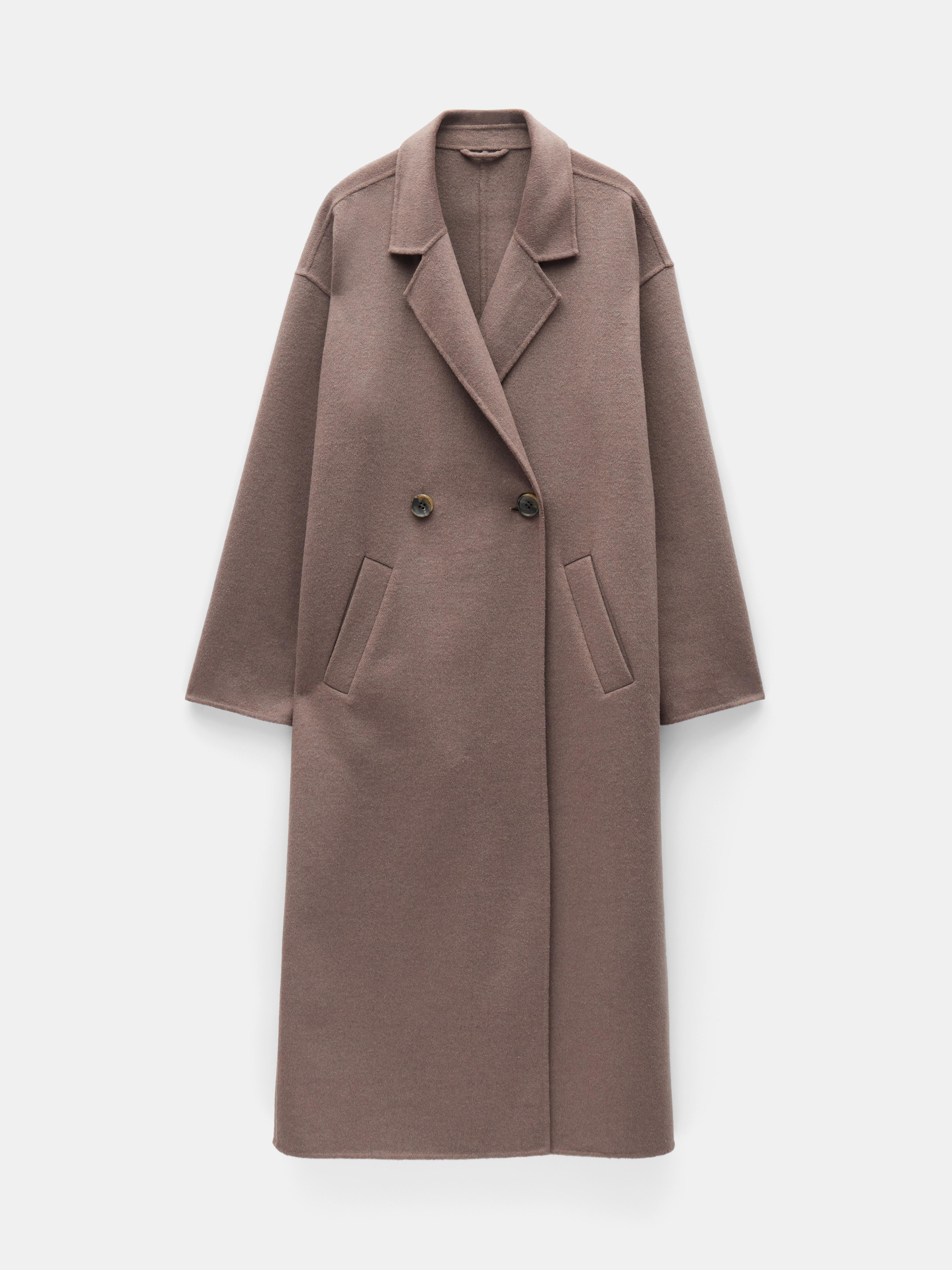 Iris Relaxed Wool Blend Double Faced Coat