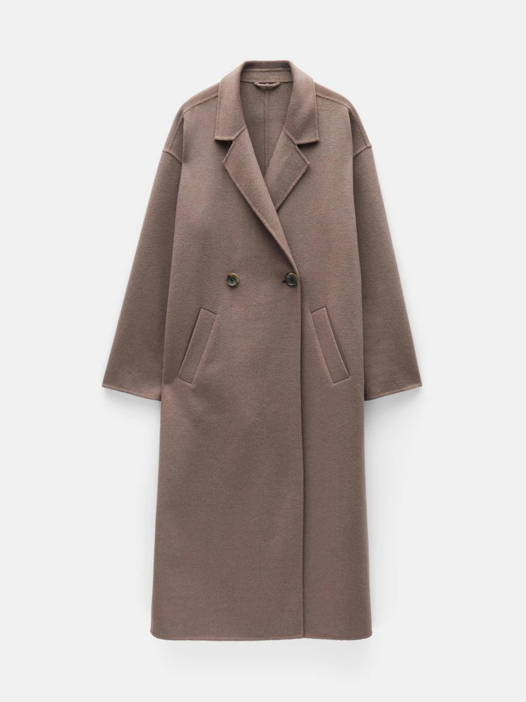 009983-3197-07 Iris Relaxed Wool Blend Double Faced Coat