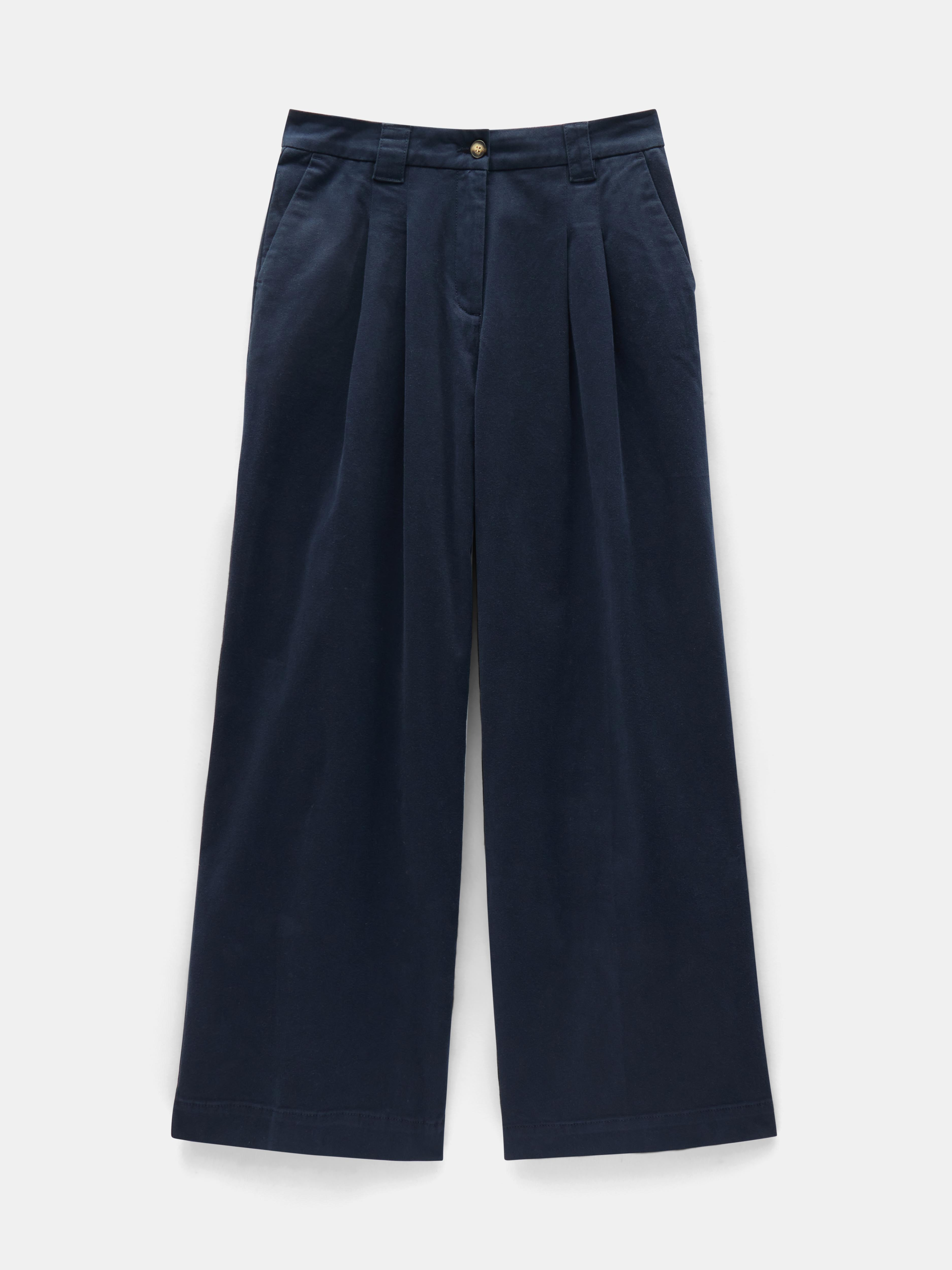 Ali Wide Leg Chino Trousers