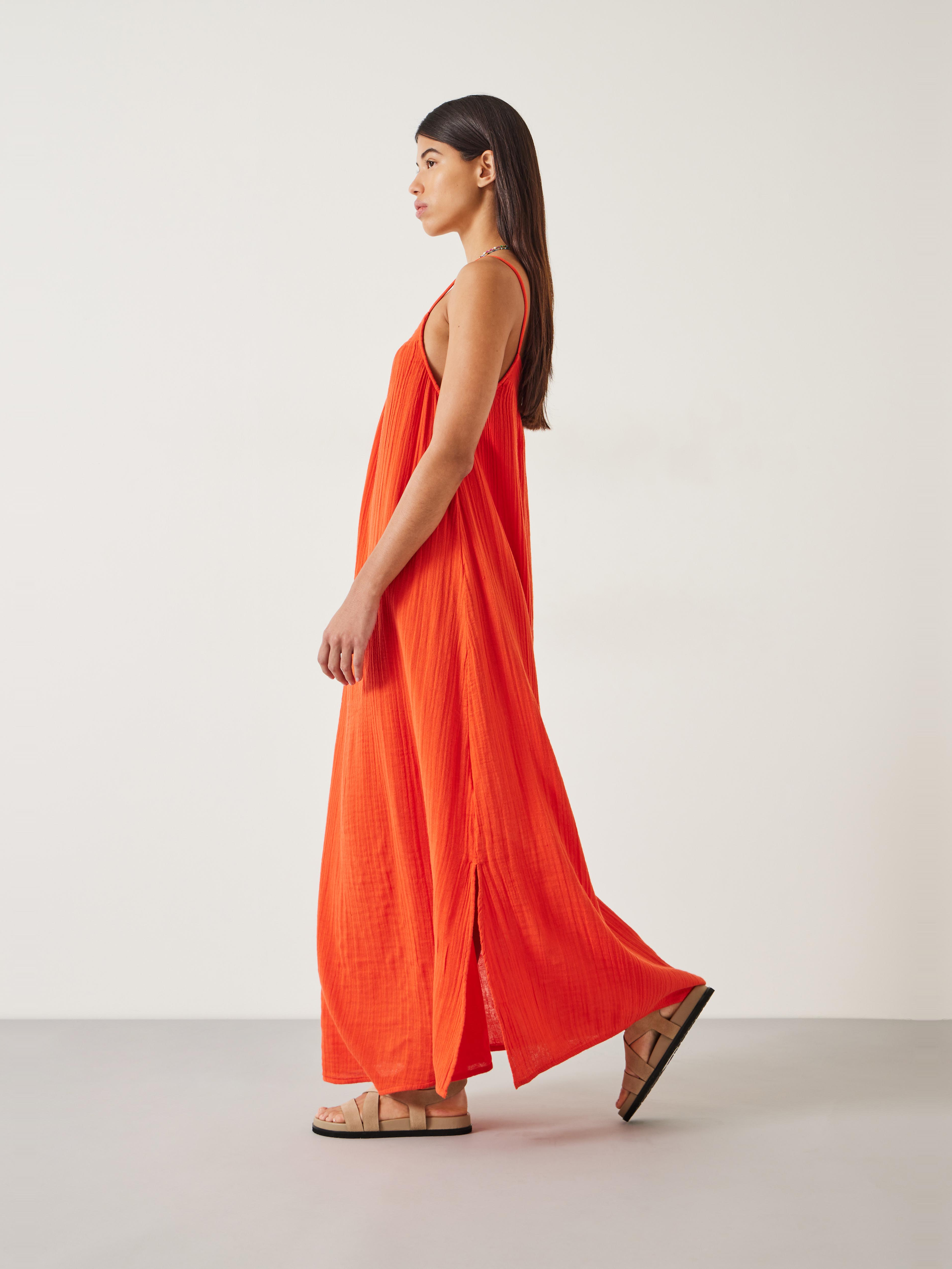 Carmen Relaxed Cheesecloth Slip Dress