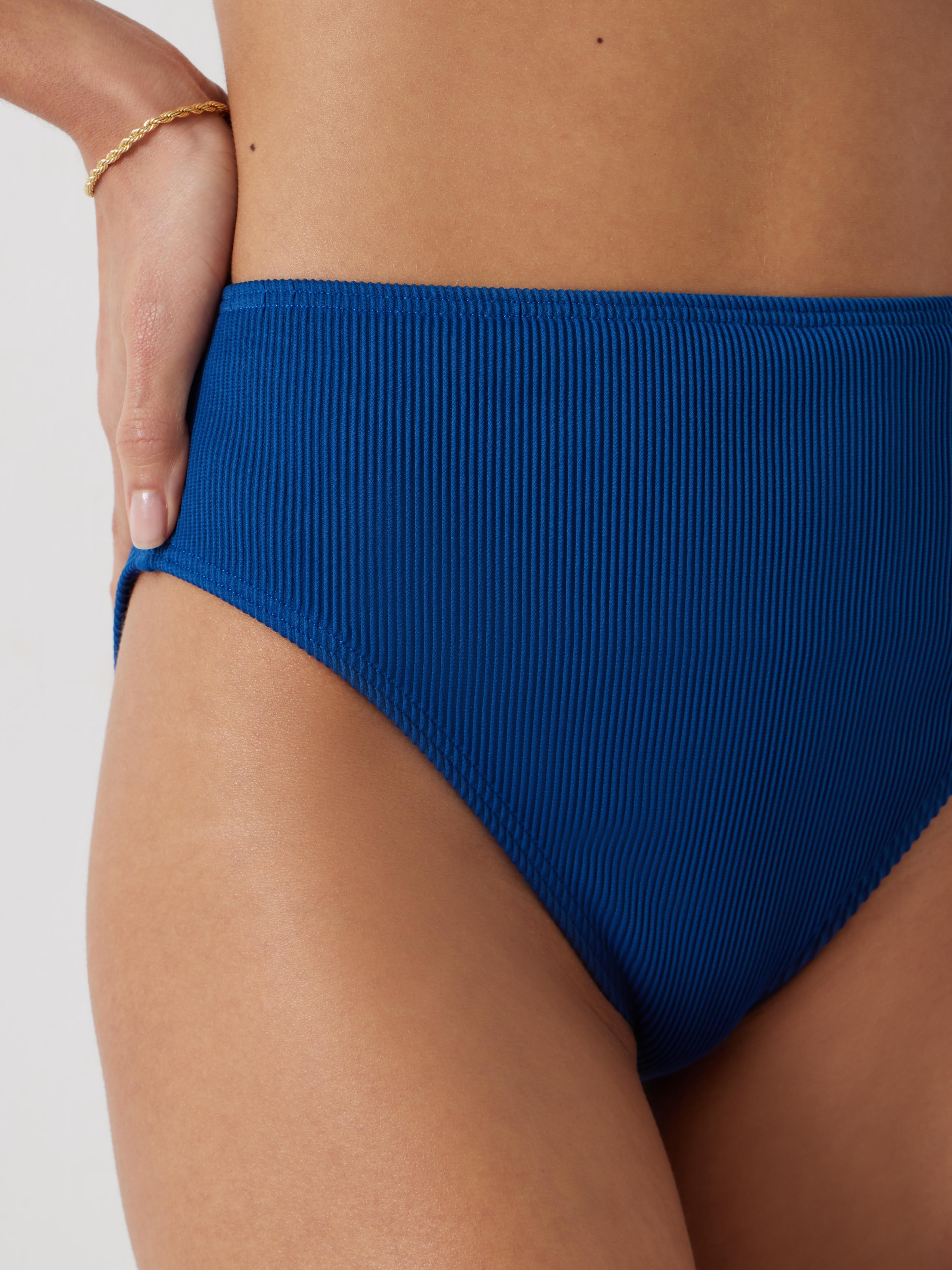 Harper High Waisted Rib Bikini Bottoms