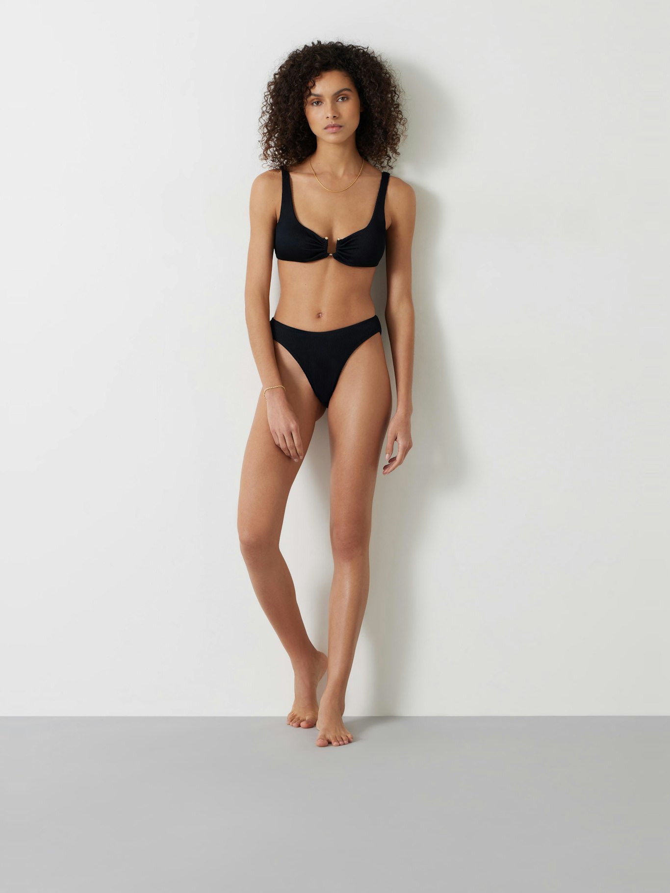 010408-0456-01 Heidi High Leg Rib Bikini Bottoms