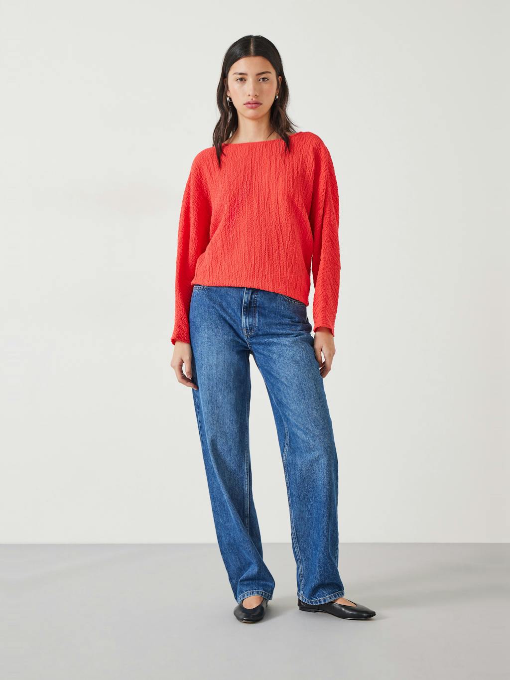 010285-1040-02 Kirra Oversized Textured Blouse