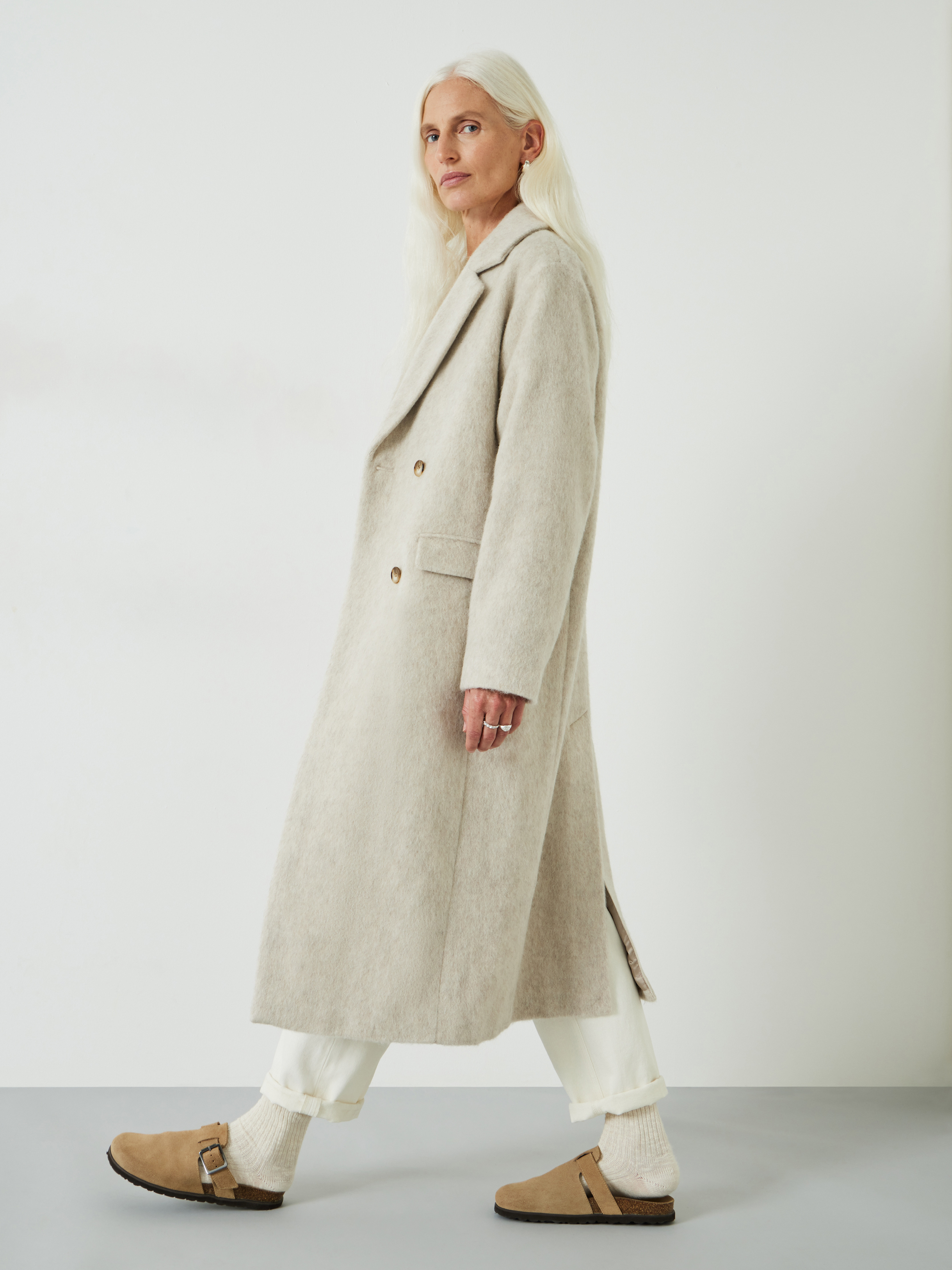 Scout Double Breasted Wool Coat