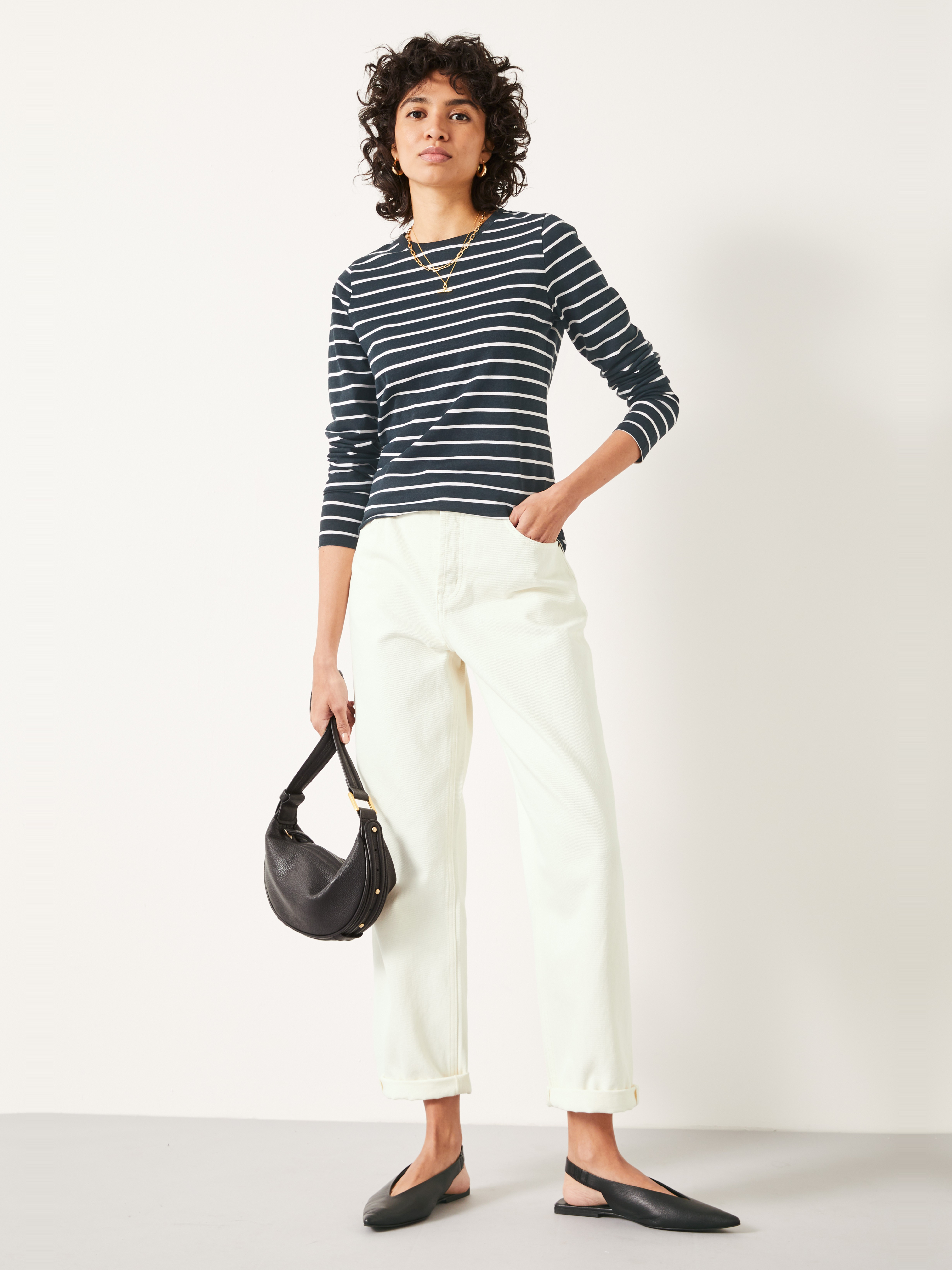 Anna Stripe Slim Fit Top
