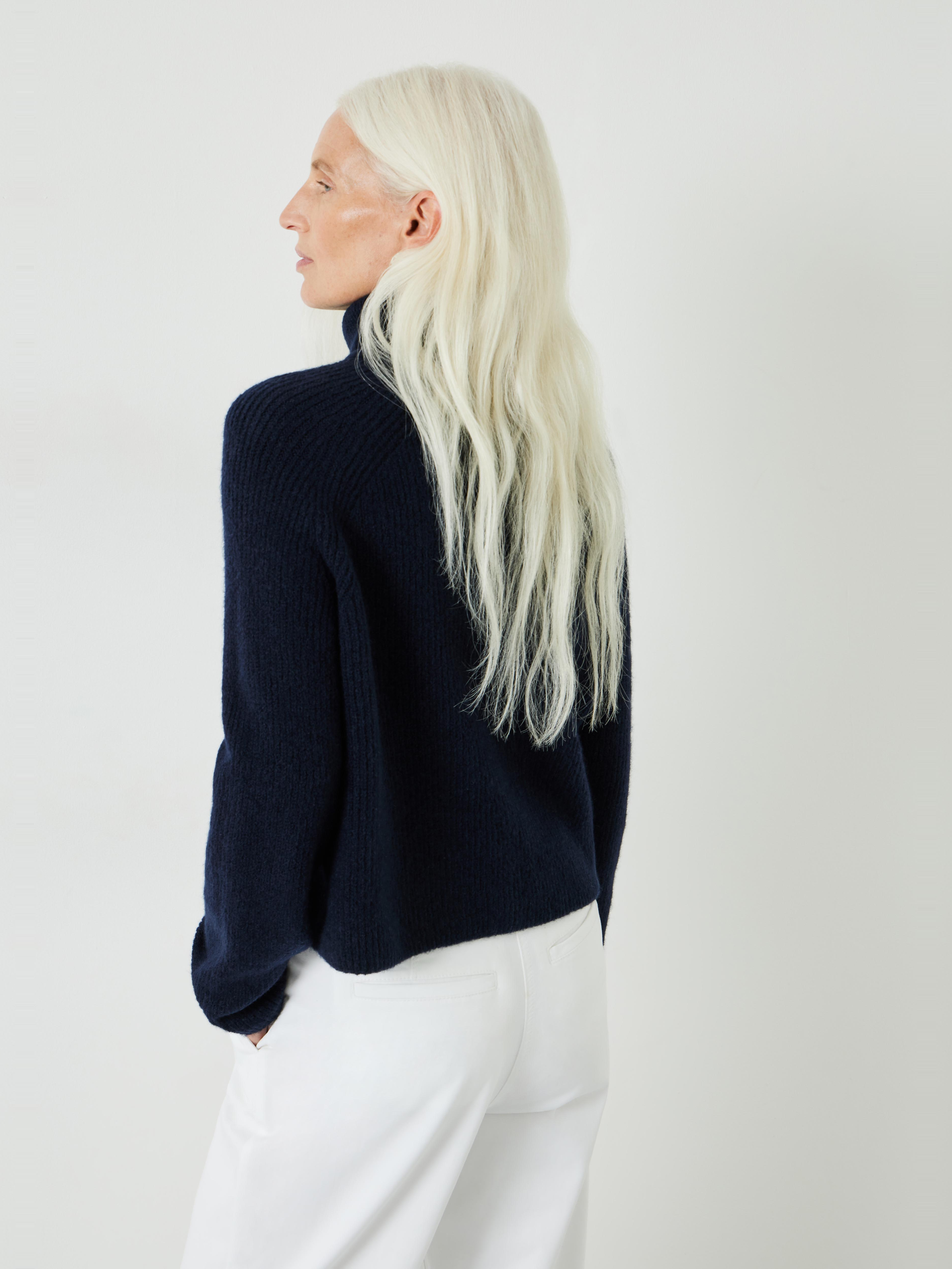 Aven Raglan Roll Neck Wool Blend Jumper