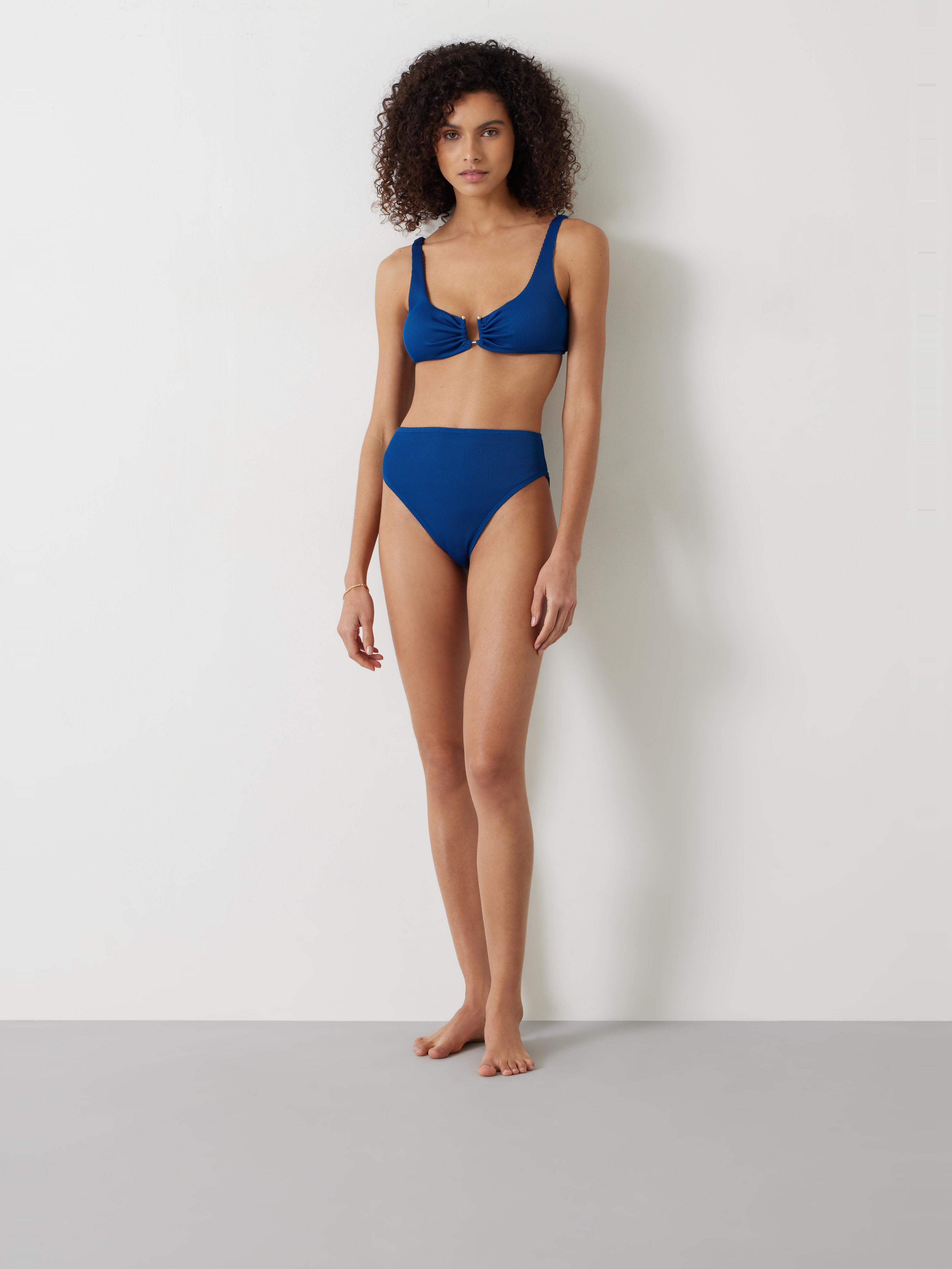 Harper High Waisted Rib Bikini Bottoms