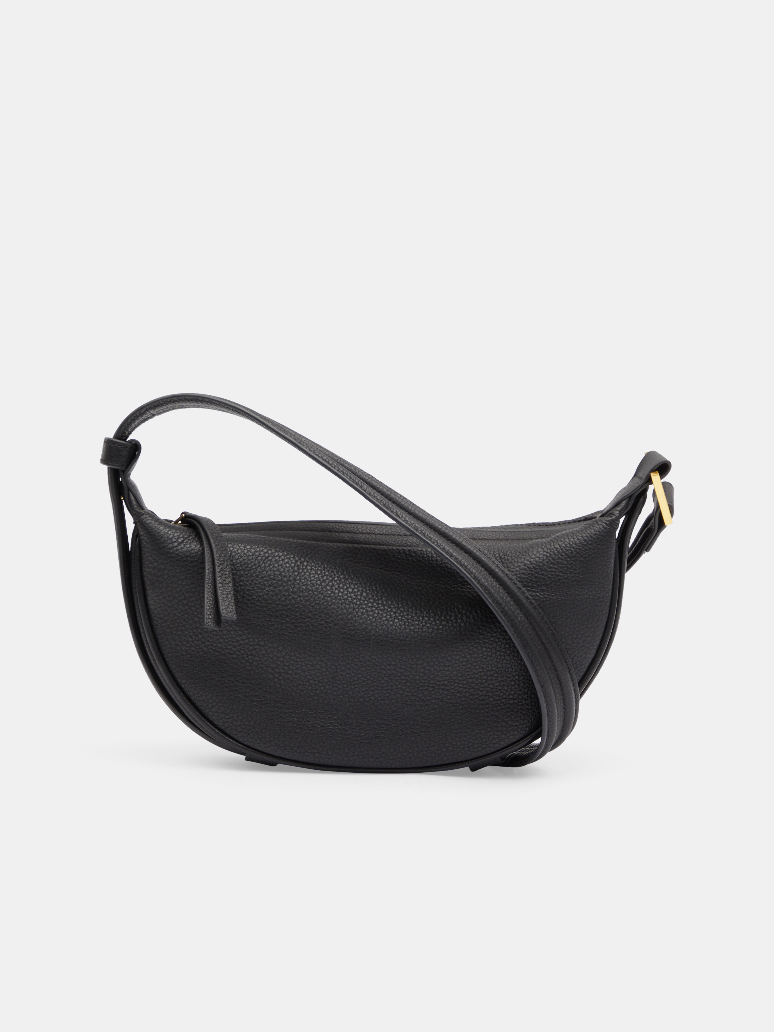 Rory Crescent Leather Crossbody Bag
