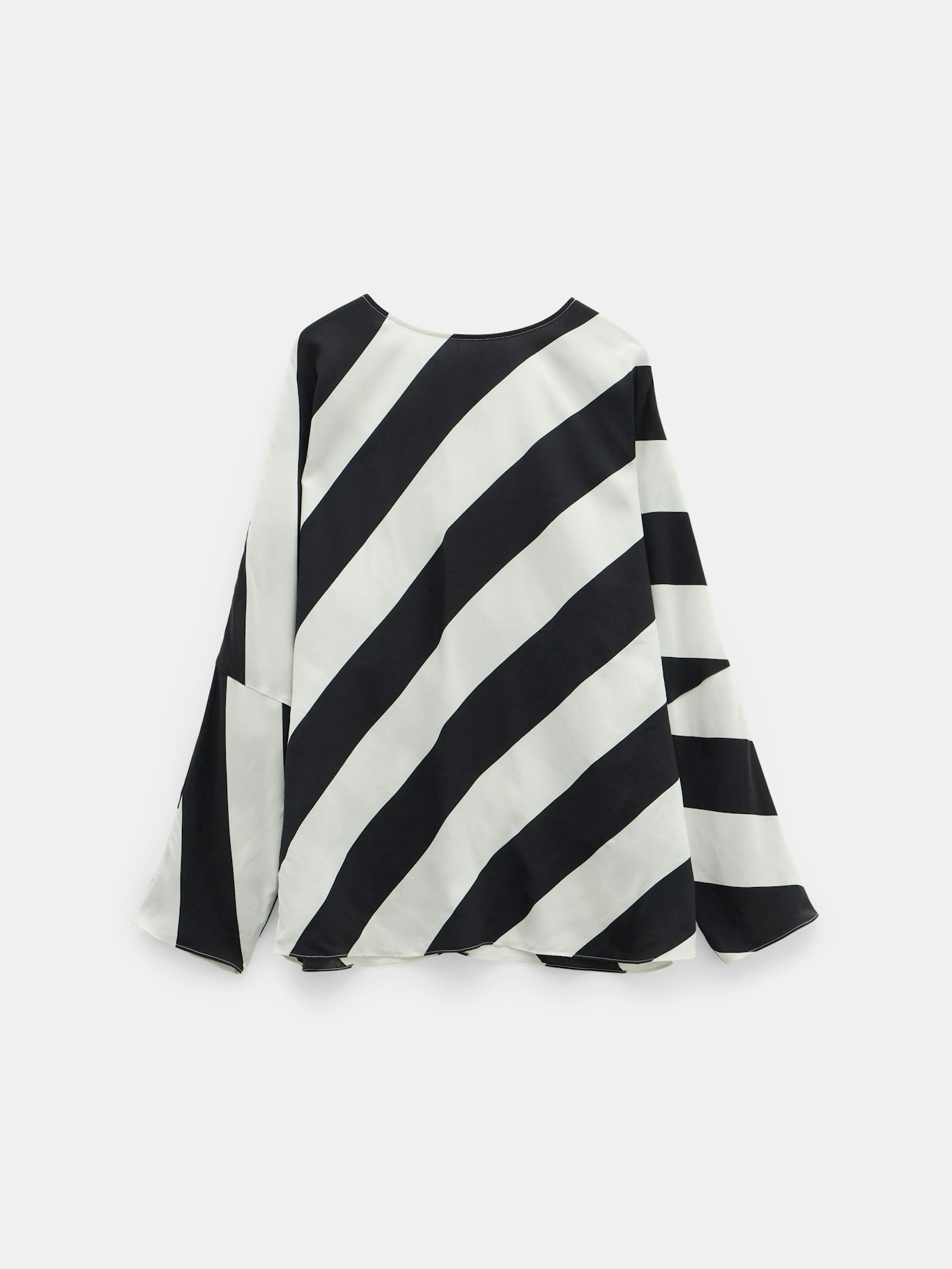 010283-4517-07 Whitney Diagonal Oversized Stripe Top