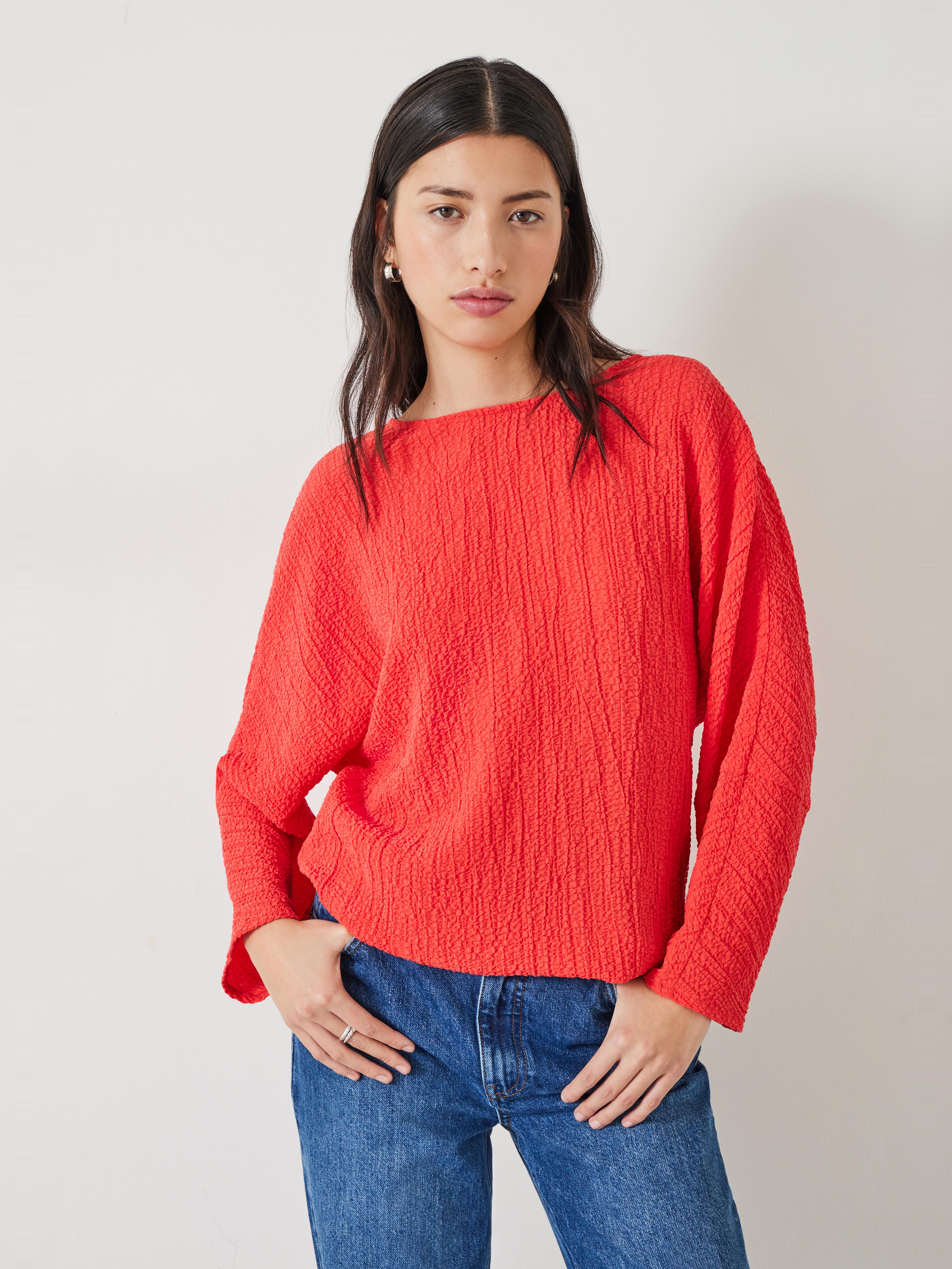 Kirra Oversized Textured Blouse