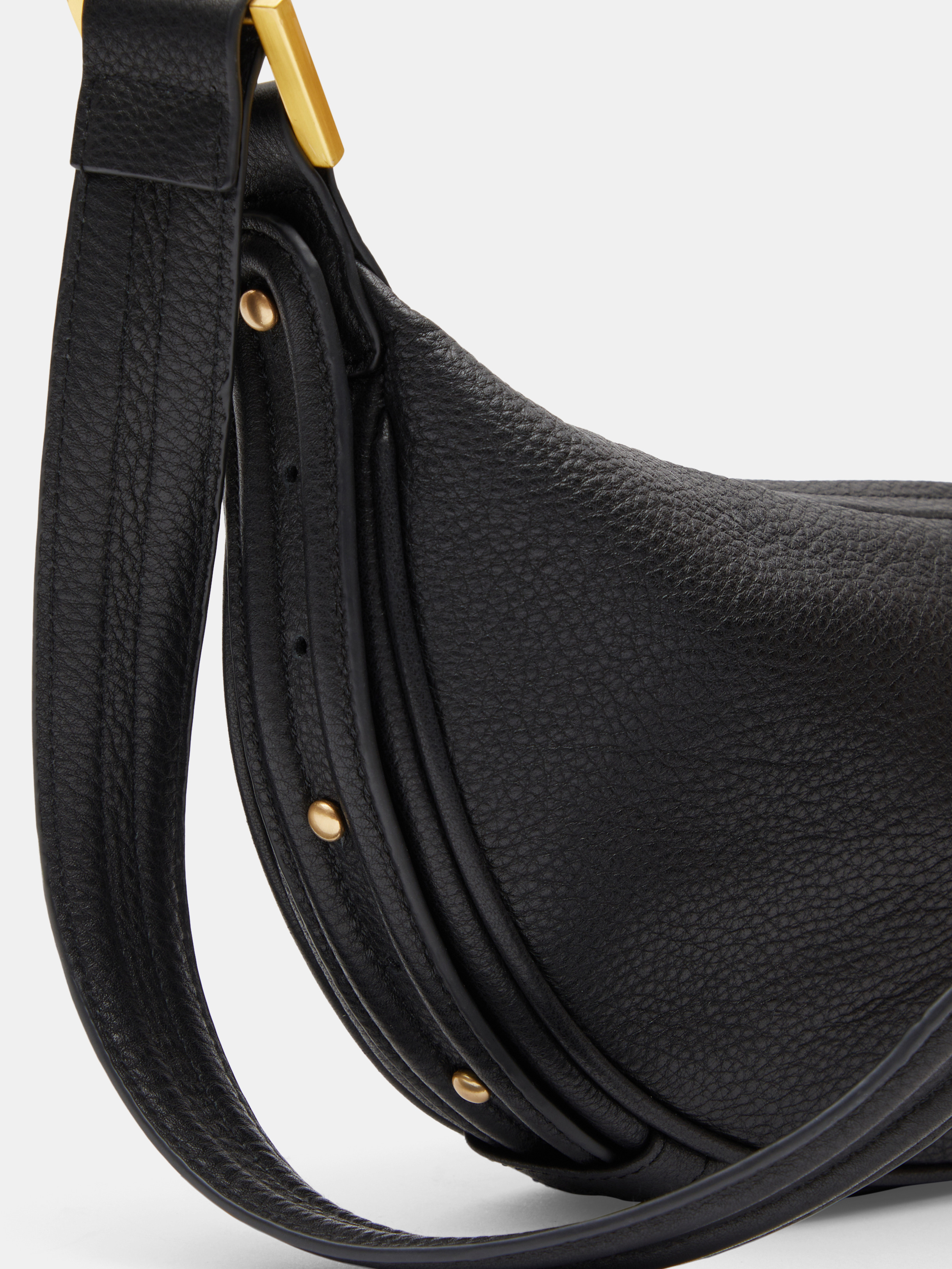 Rory Crescent Leather Crossbody Bag