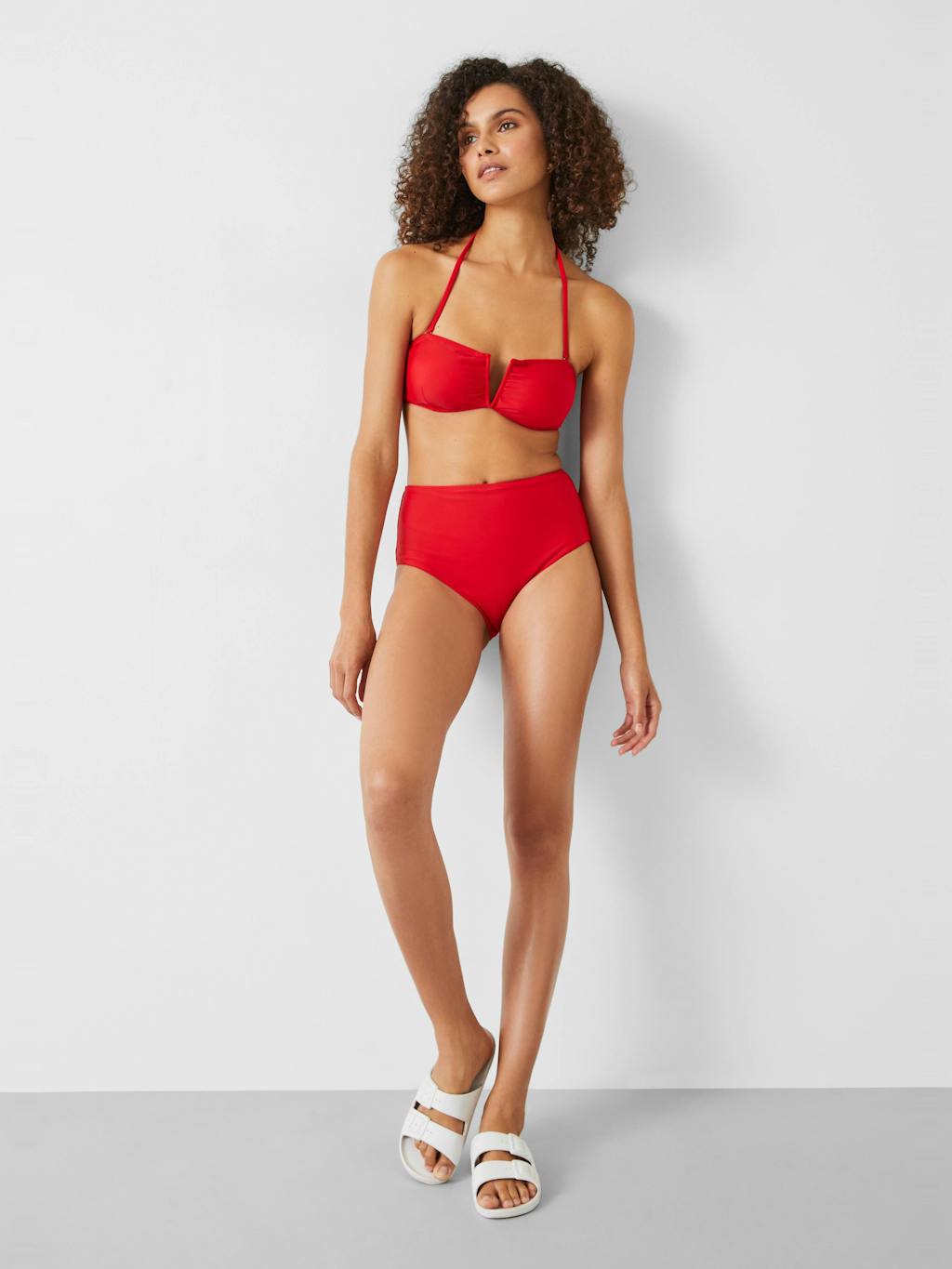 008566-4382-01 Heather High Waisted Bikini Bottoms